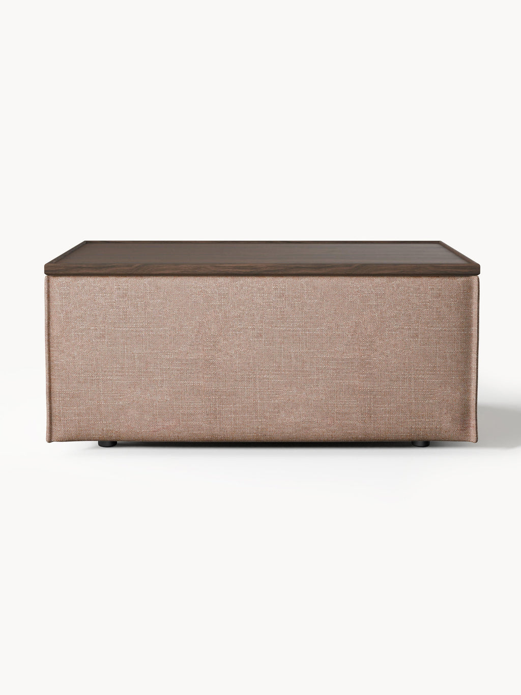 Lennon Linen Blend Ottoman with Storage
