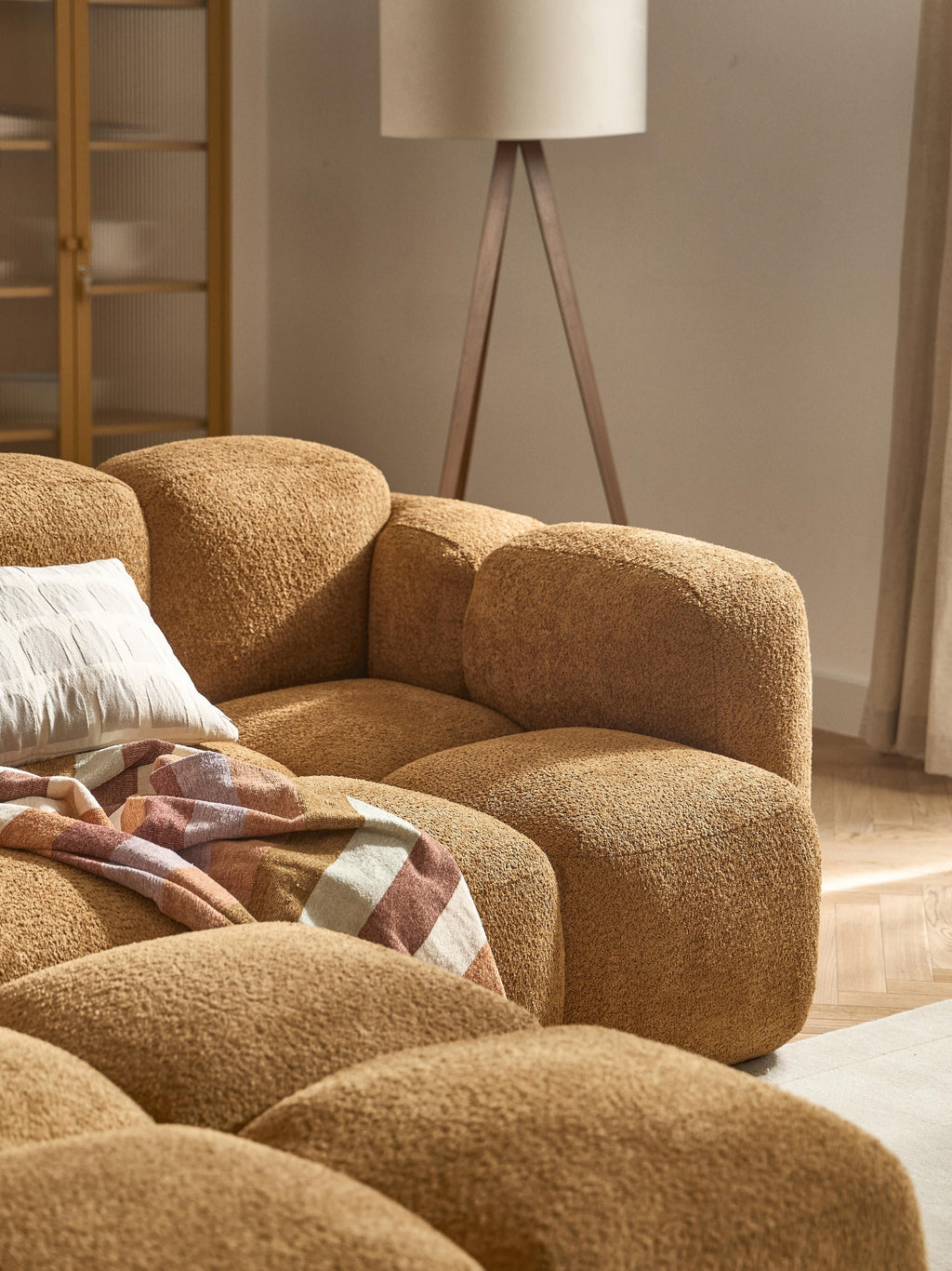 Tayla Teddy-Bouclé Ottoman
