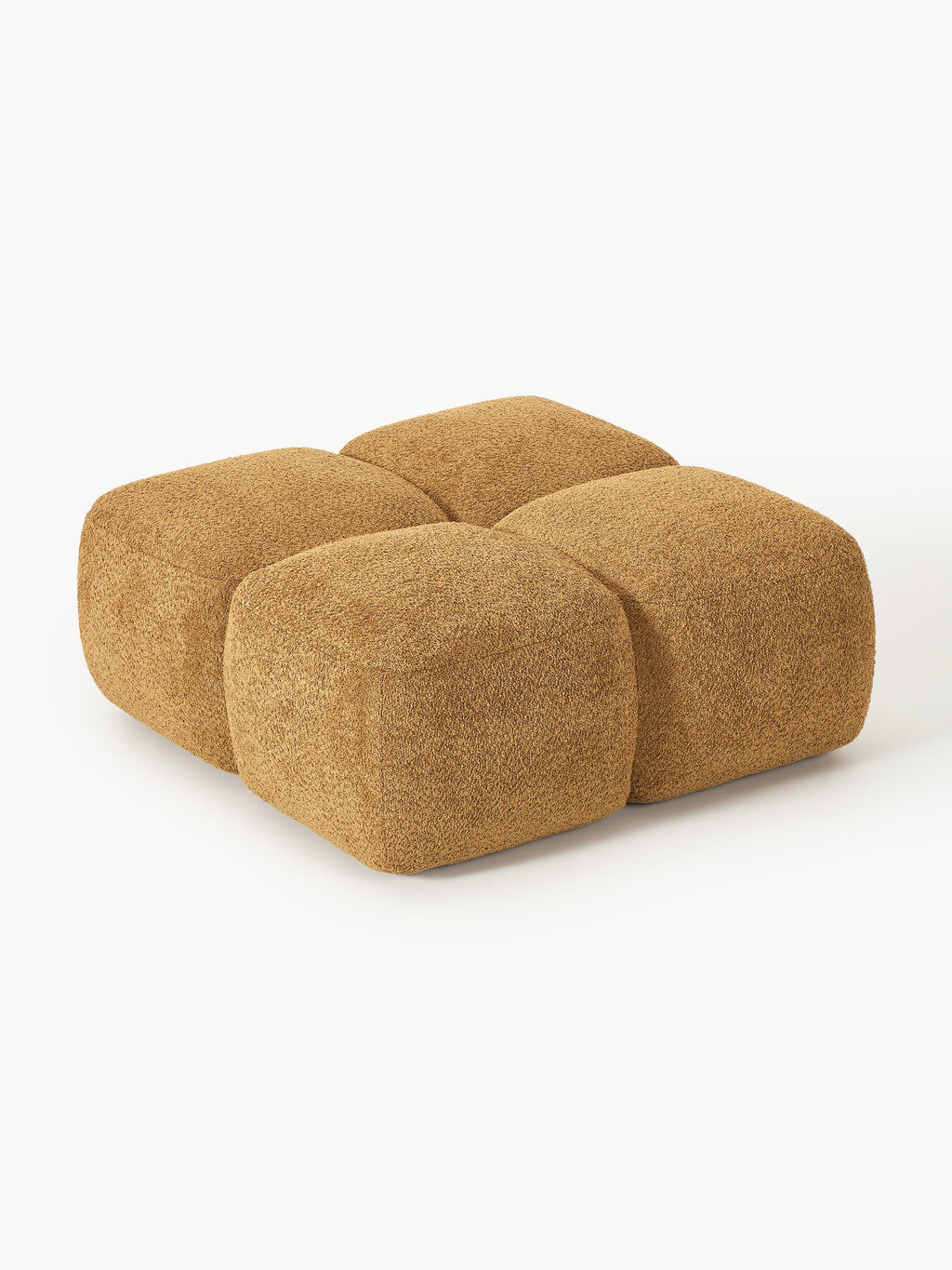 Tayla Teddy-Bouclé Ottoman