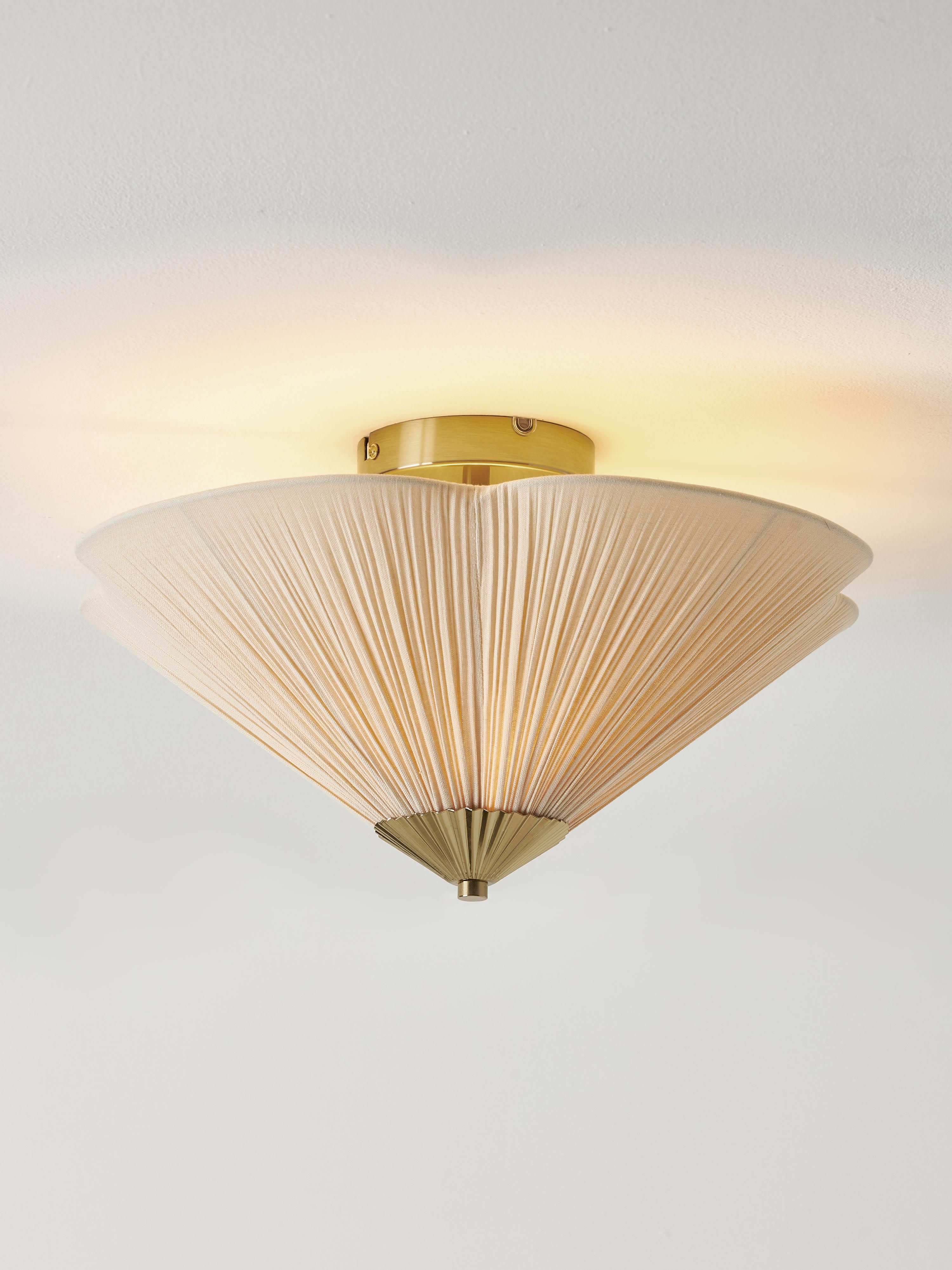 Leora Ceiling Lamp with Inverted Lampshade