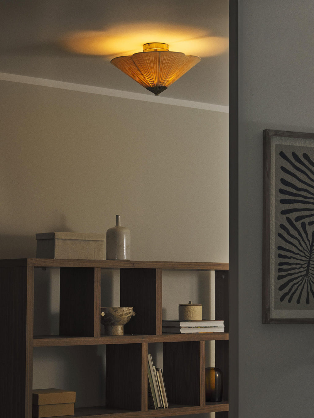 Leora Ceiling Lamp with Inverted Lampshade