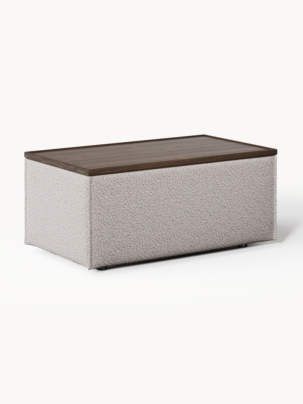 Gallery image 1 - Bouclé Ottoman Lennon with Storage