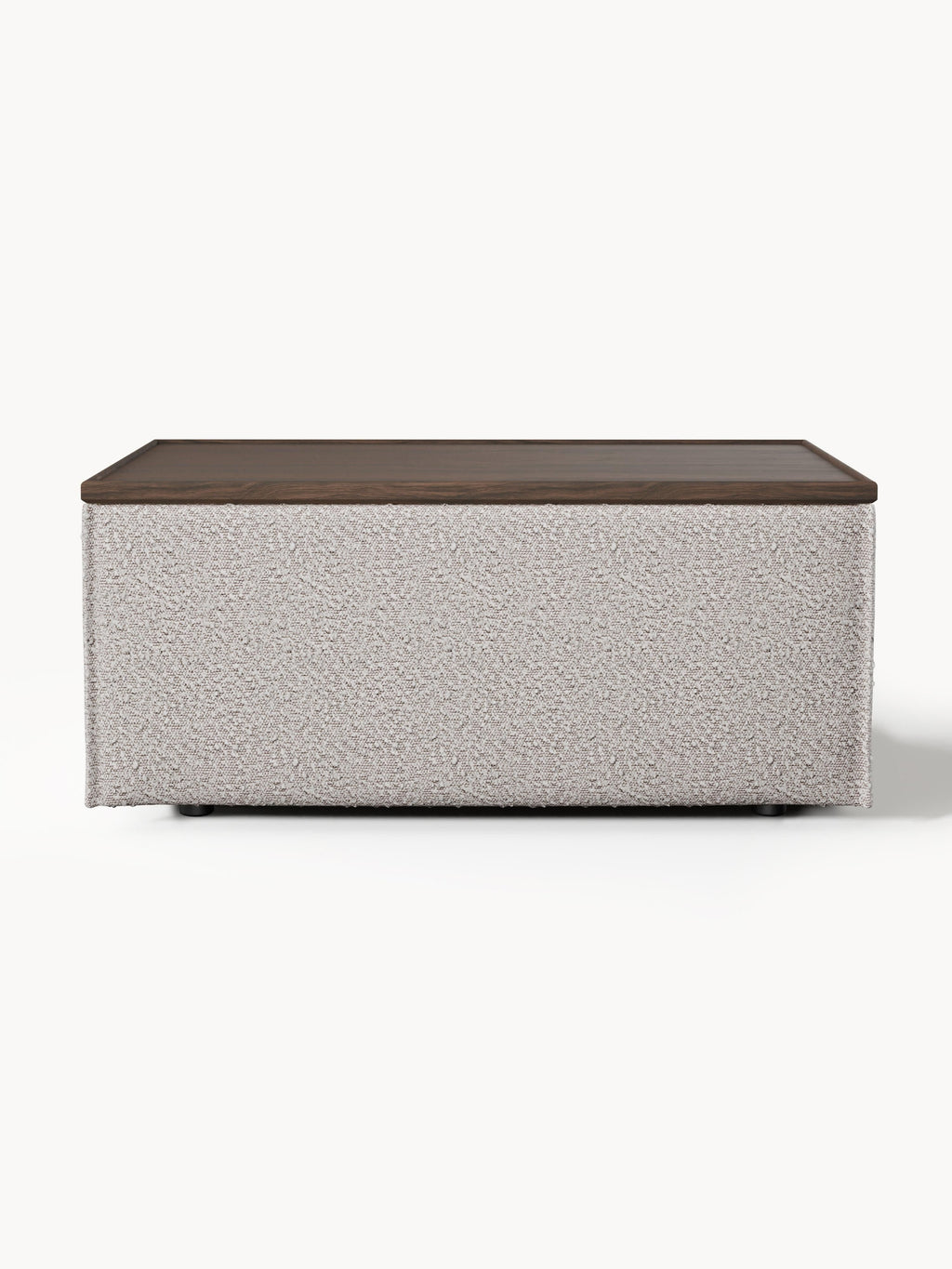 Lennon Bouclé Ottoman with Storage