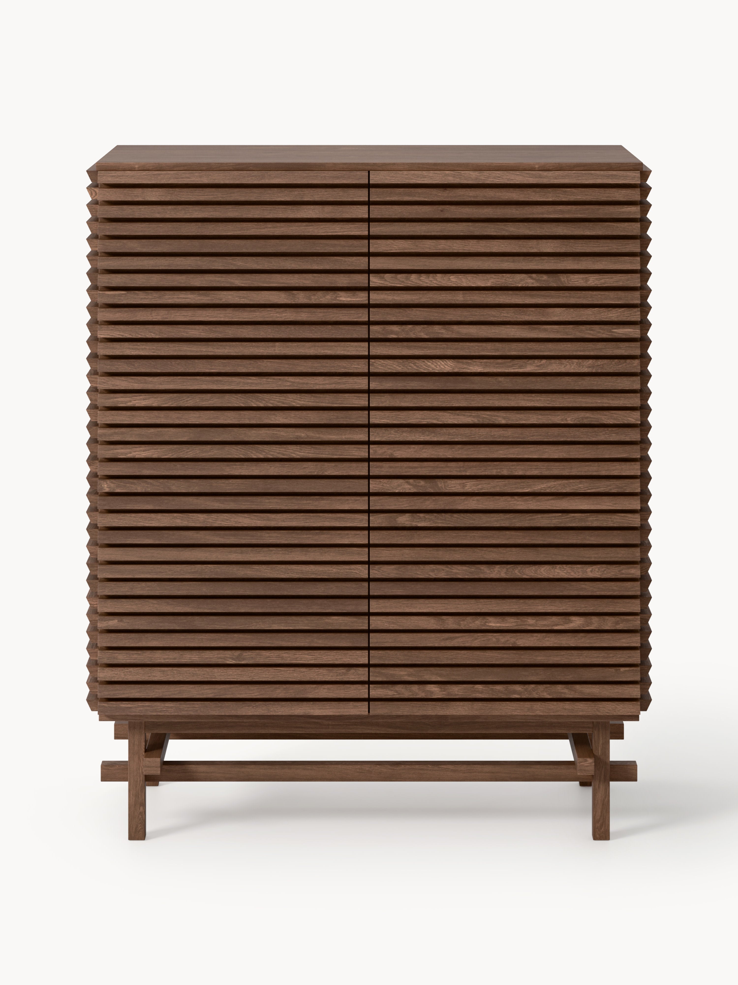 Pierce Oak Wood Highboard