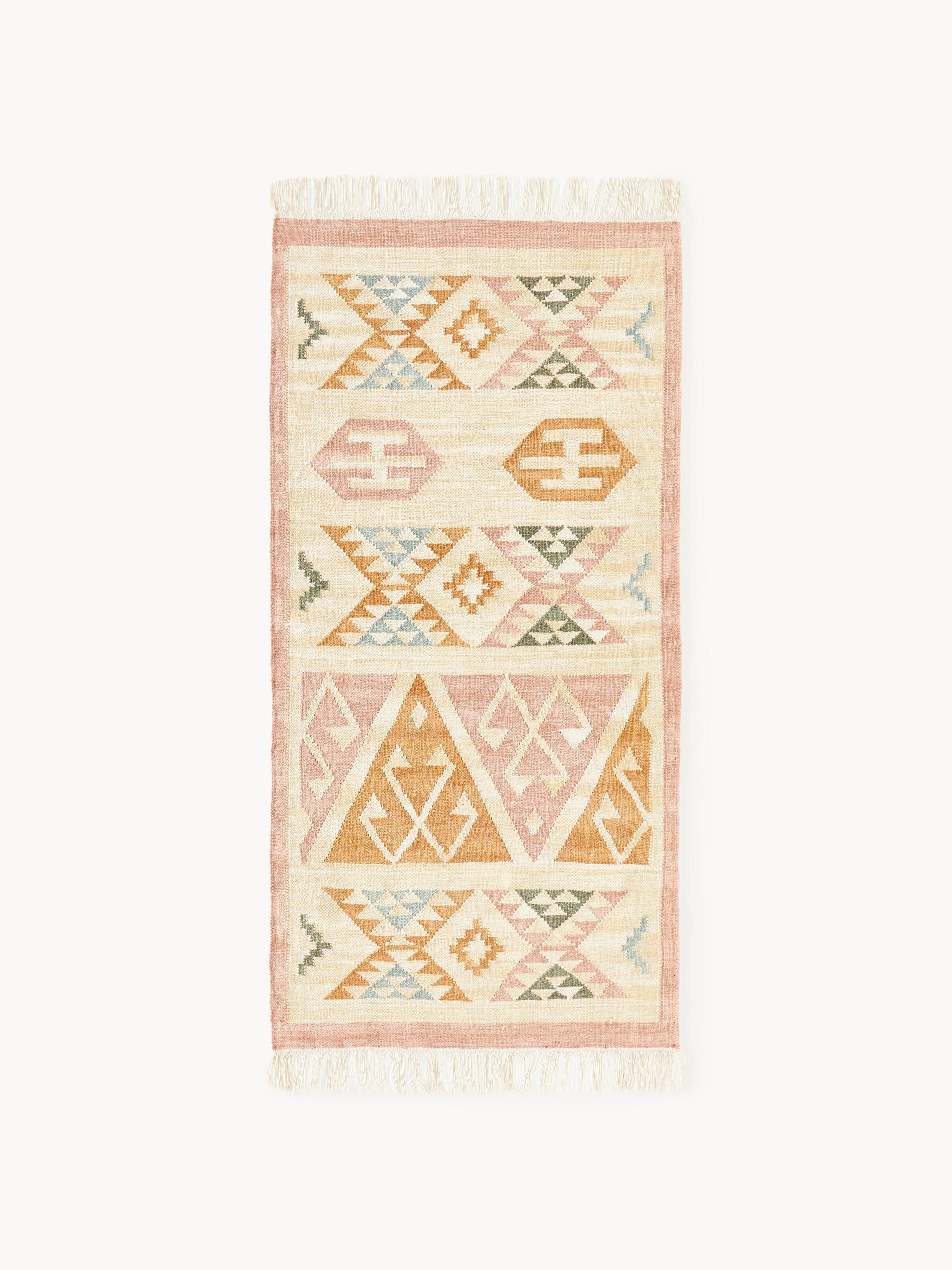 Gallery image 1 - Hand-Woven Wool Kilim Rug Anisa