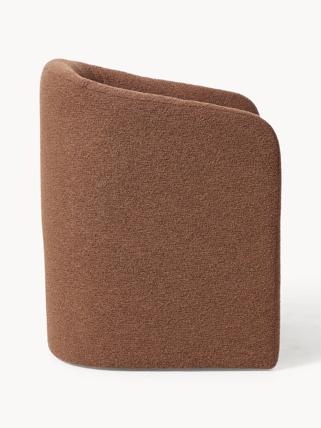 Mairo Bouclé Dining Chair with Armrests
