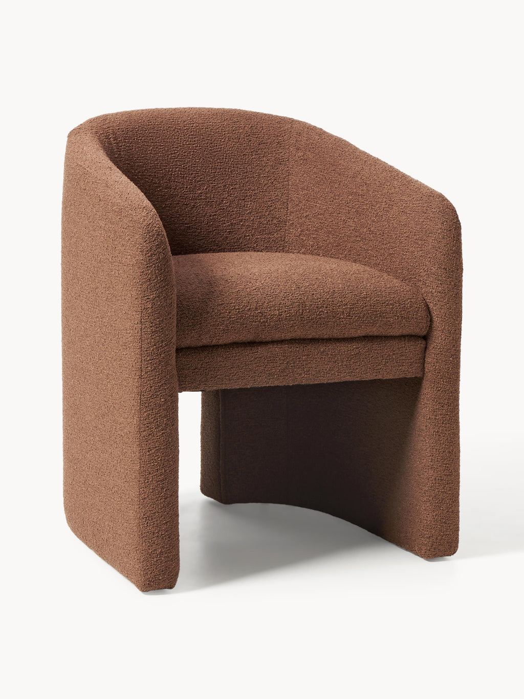 Mairo Bouclé Dining Chair with Armrests