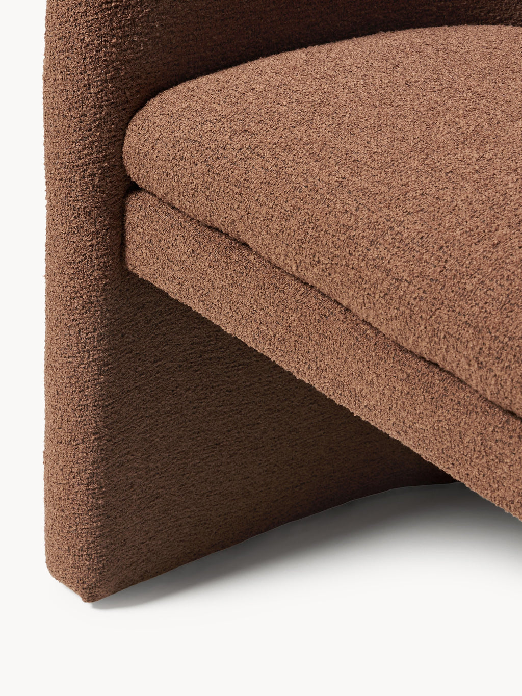 Mairo Bouclé Dining Chair with Armrests