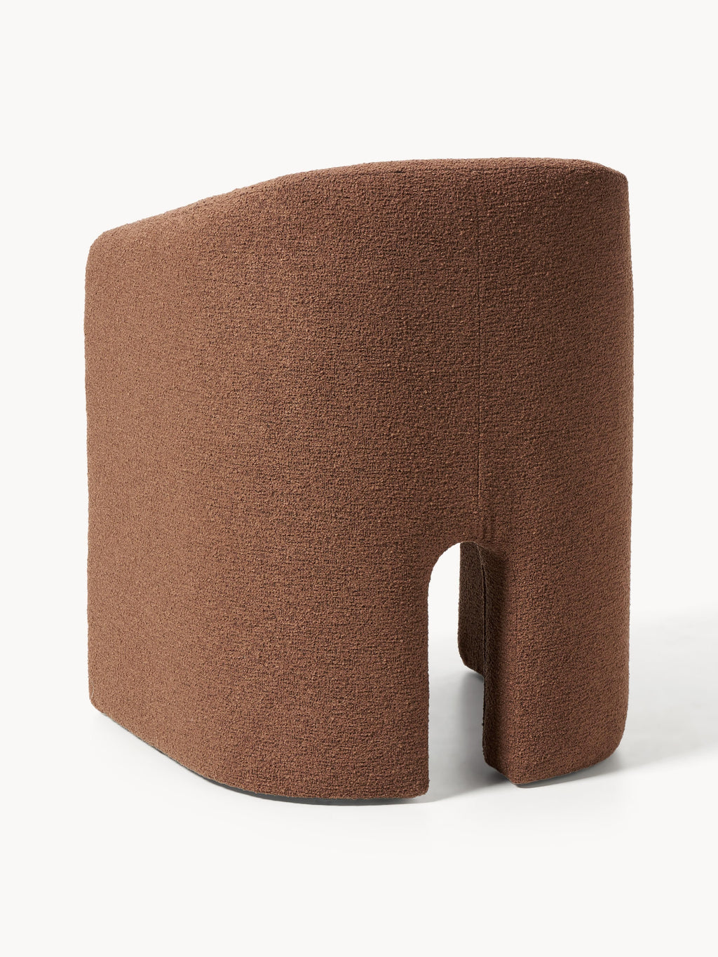 Mairo Bouclé Dining Chair with Armrests