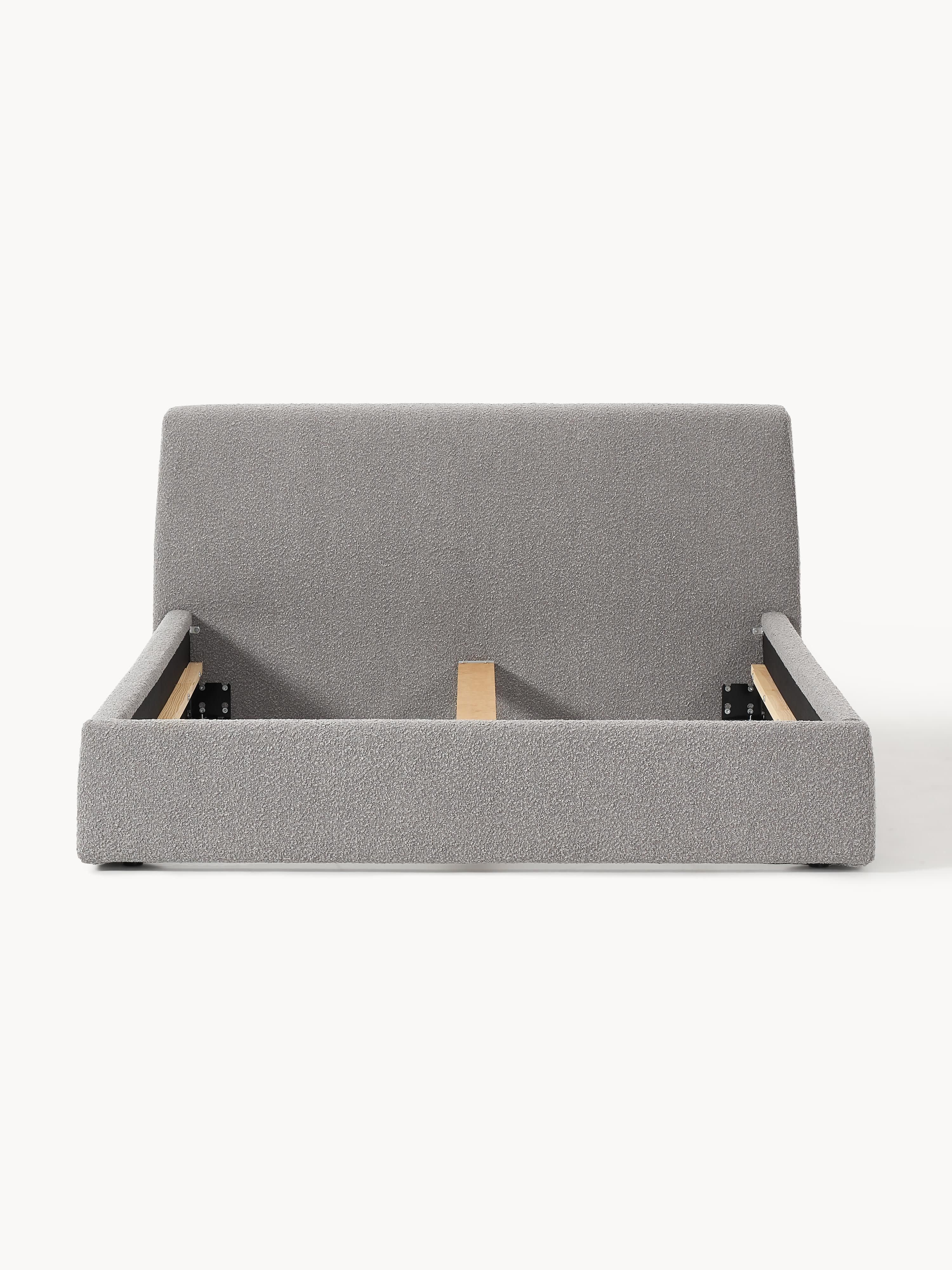 Cloud Upholstered Bouclé Bed