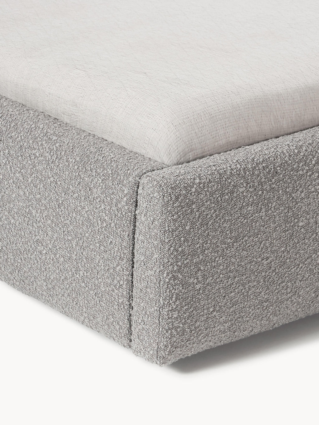 Cloud Upholstered Bouclé Bed