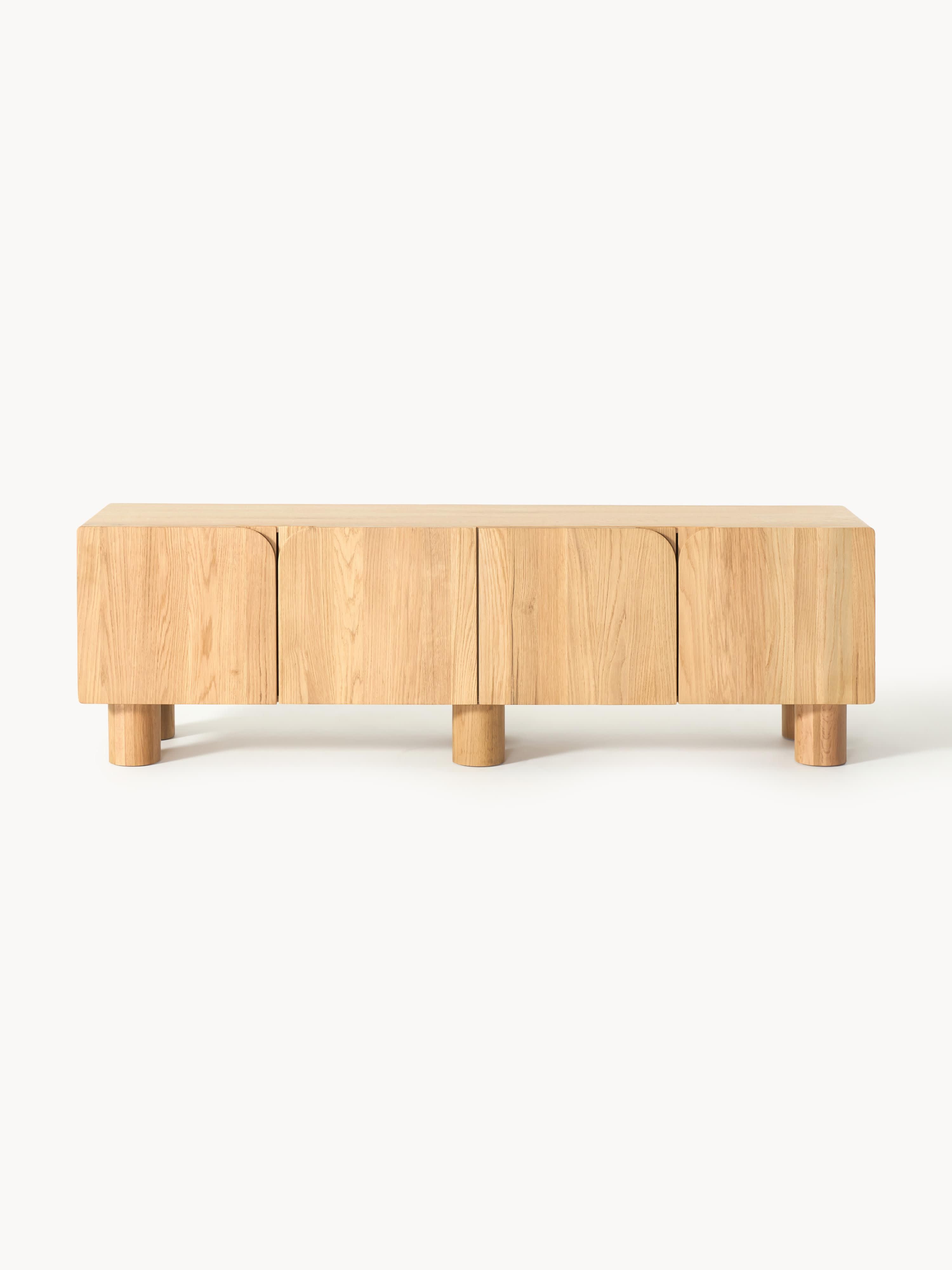 Cadi Oak Wood TV Lowboard