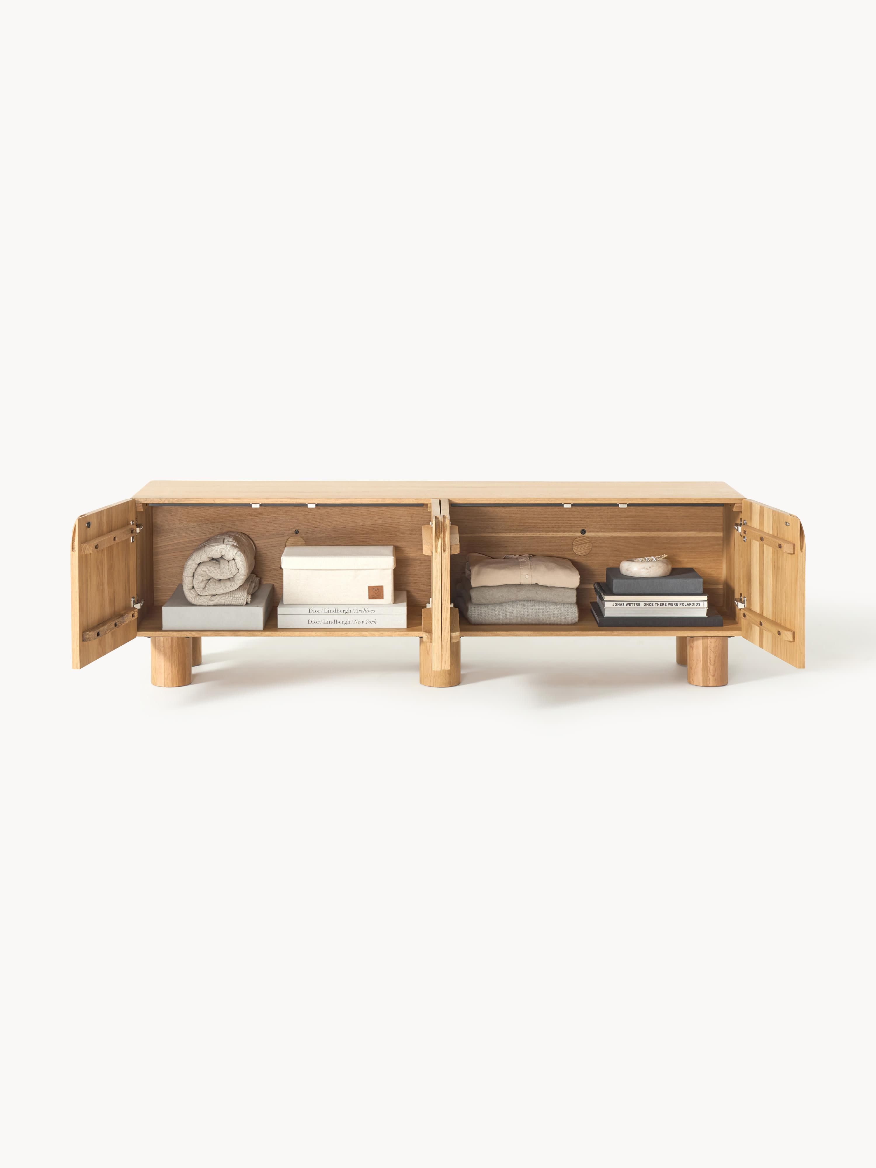 Cadi Oak Wood TV Lowboard