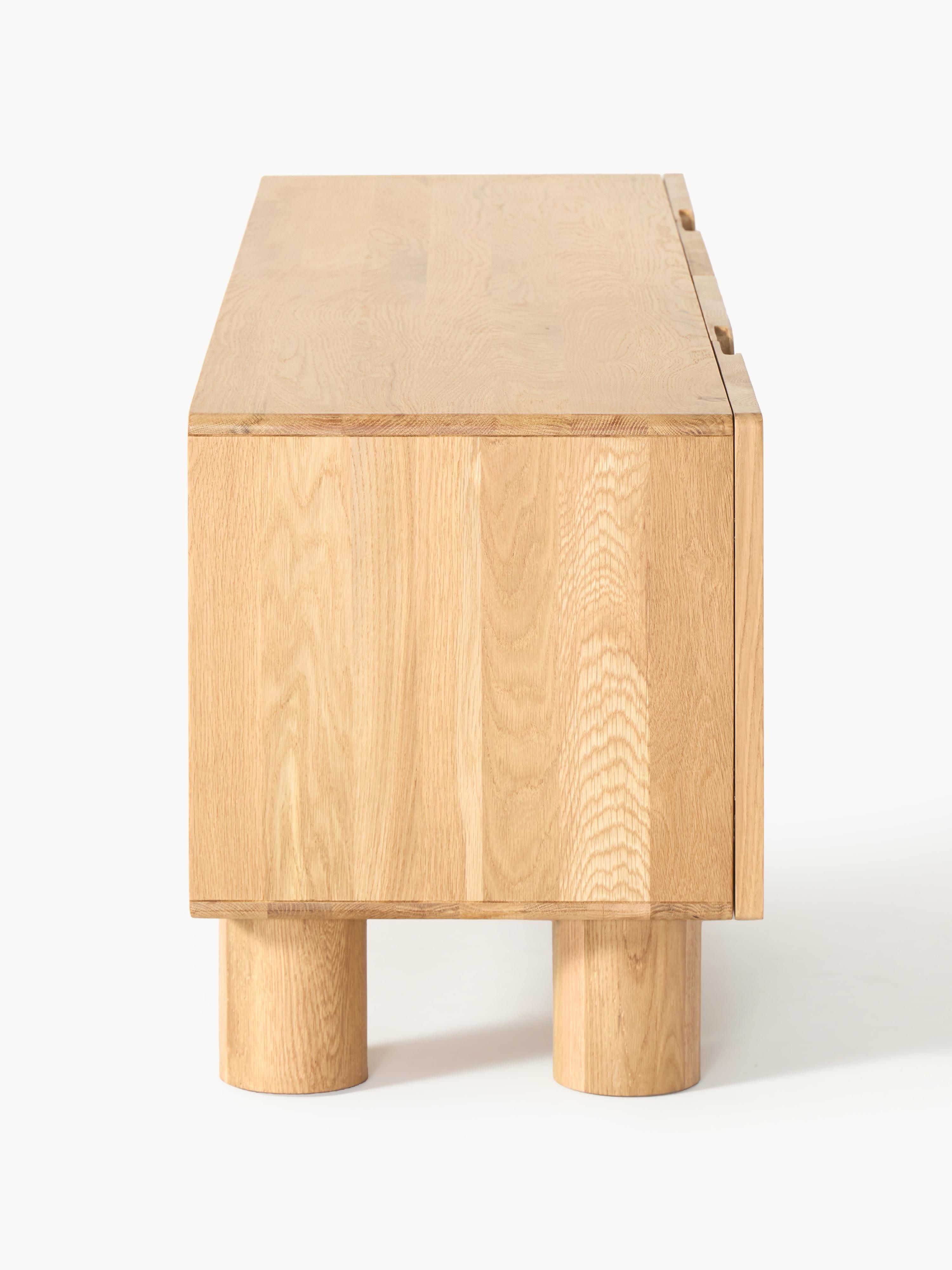 Cadi Oak Wood TV Lowboard
