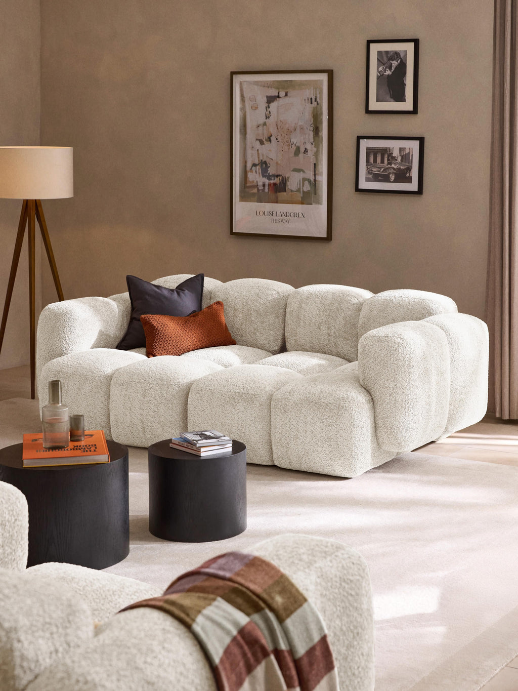 Tayla Modular Teddy-Bouclé Sofa (2-seater)