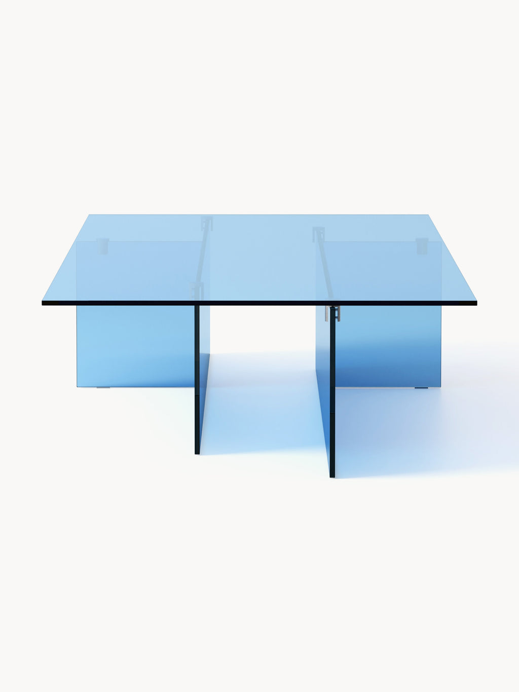 Anouk Large Glass Coffee Table, W 160 cm