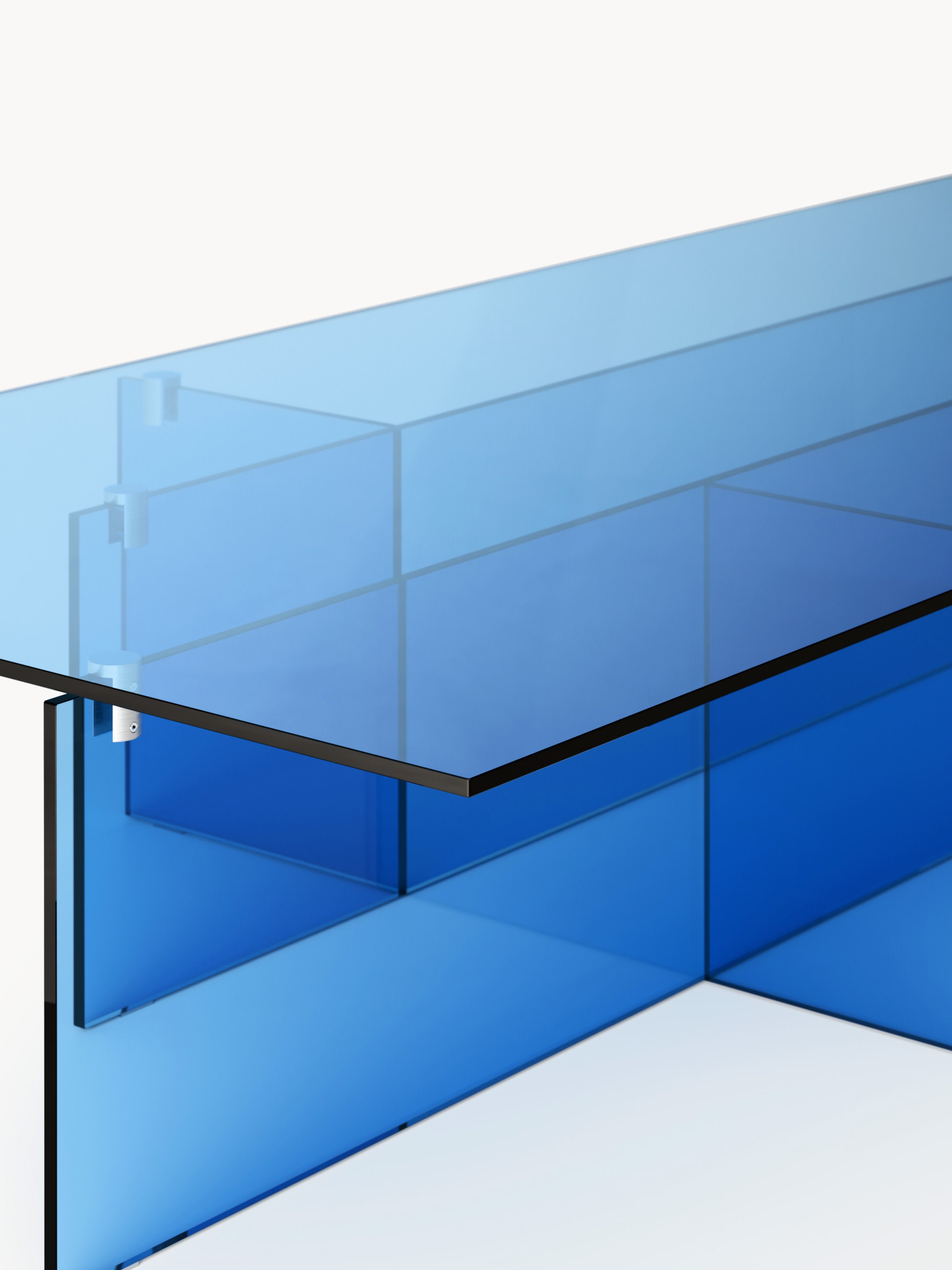 Anouk Large Glass Coffee Table, W 160 cm