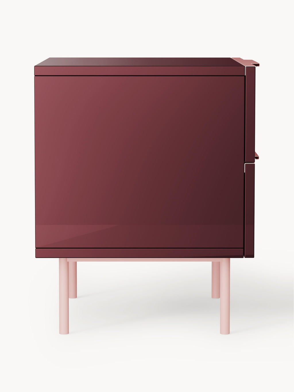 Lennie High-Gloss Bedside Table
