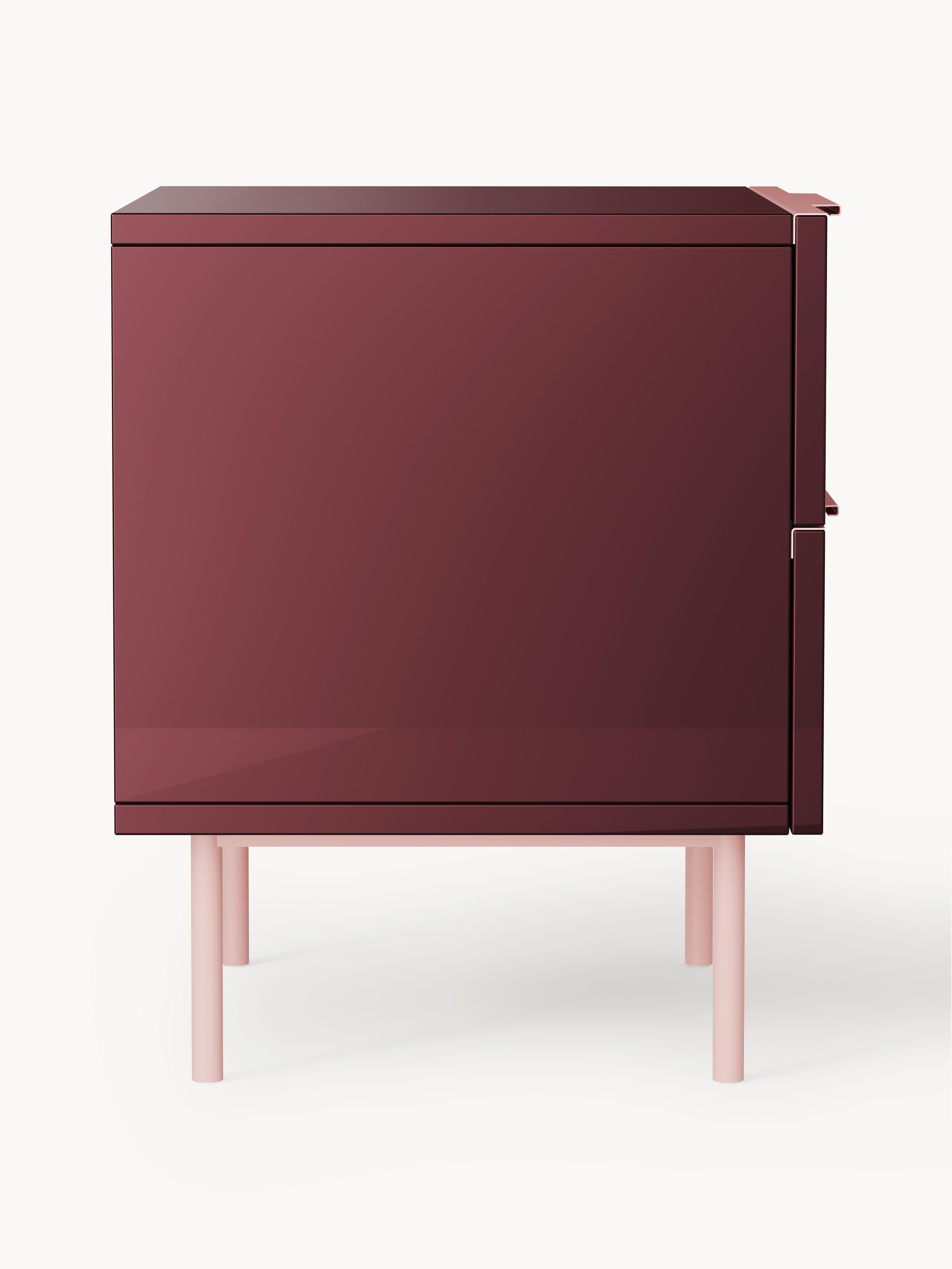 Lennie High-Gloss Bedside Table