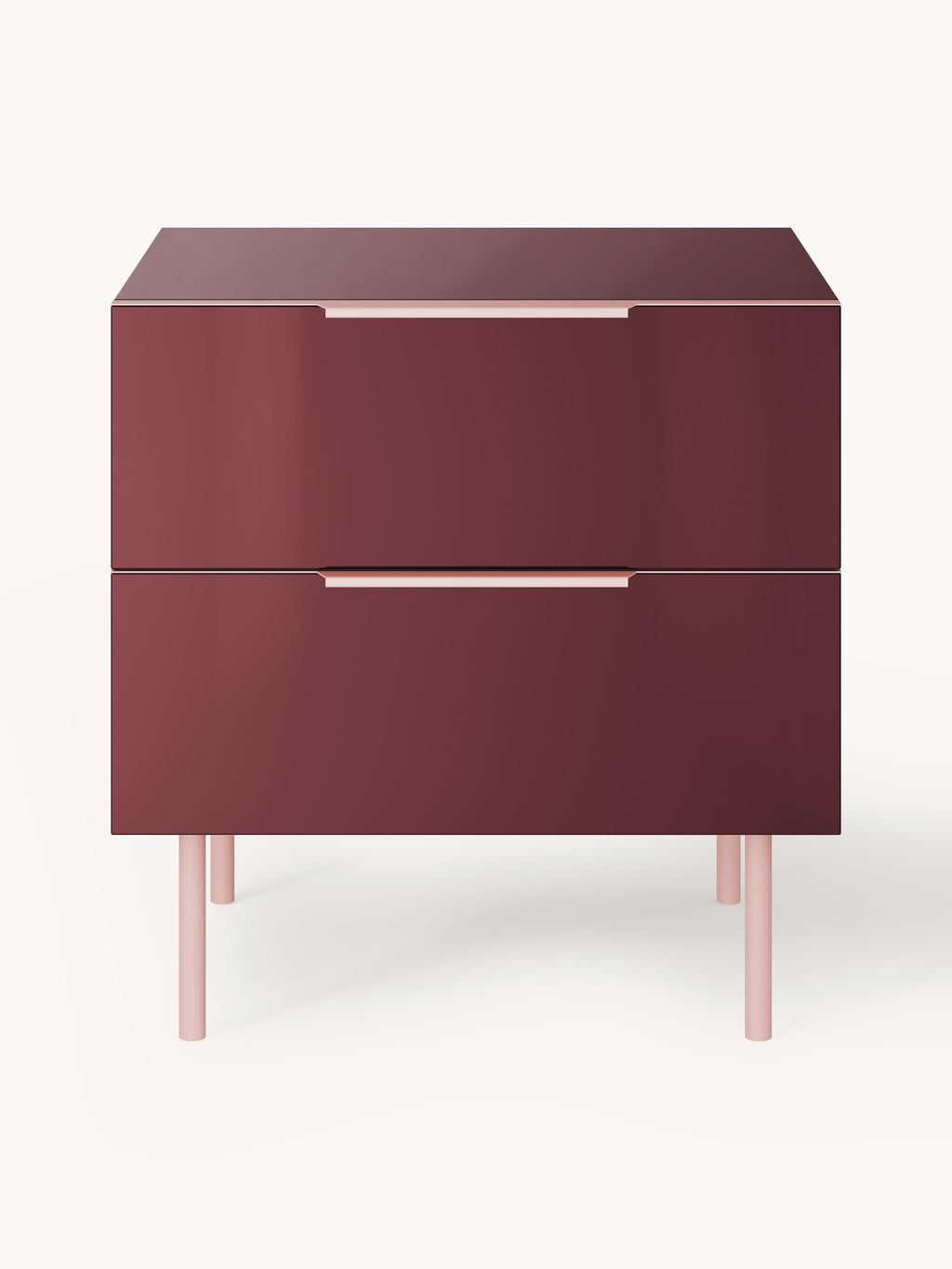 Lennie High-Gloss Bedside Table