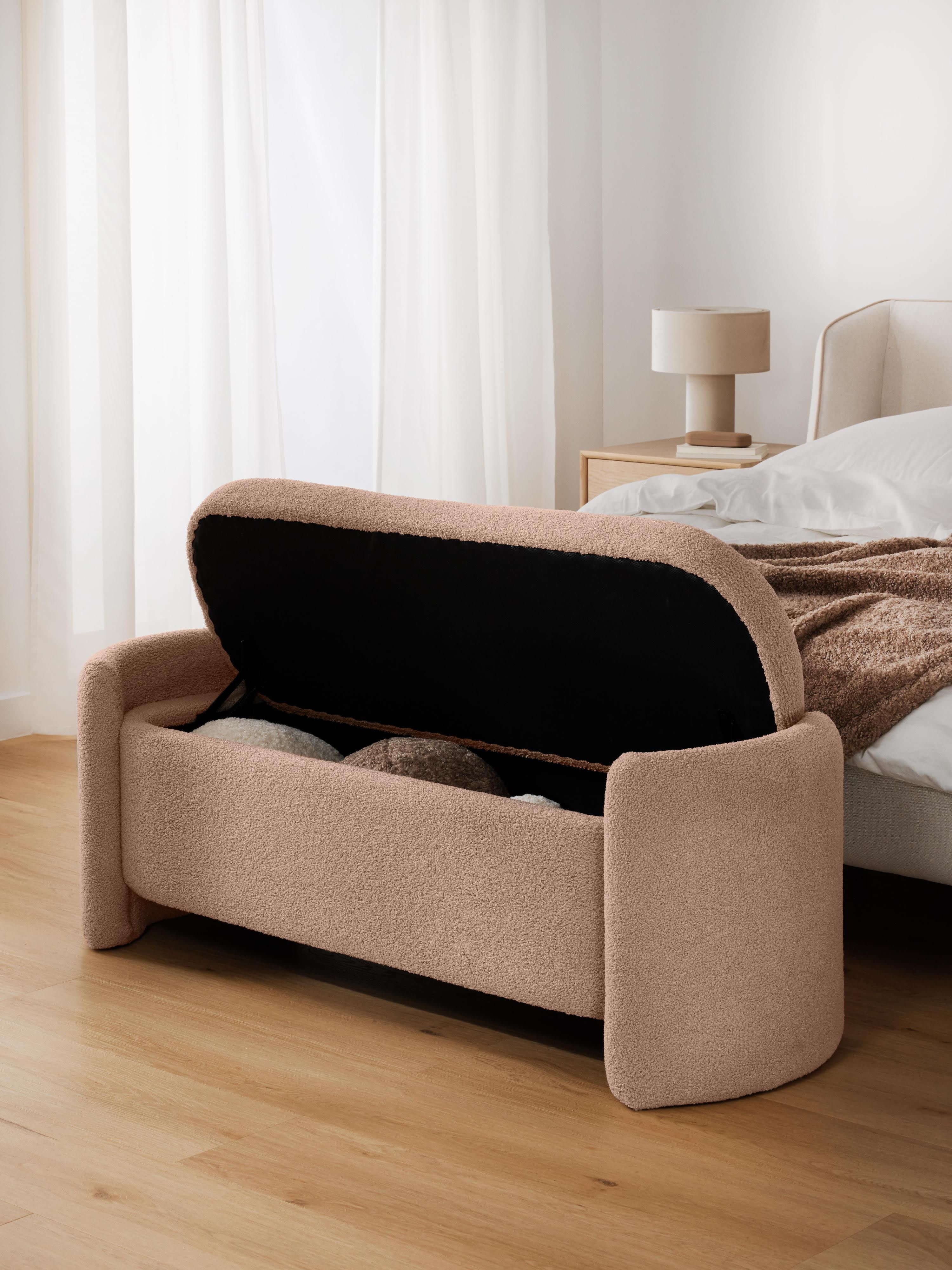 Benji Teddy Upholstered Bench with Storage Space