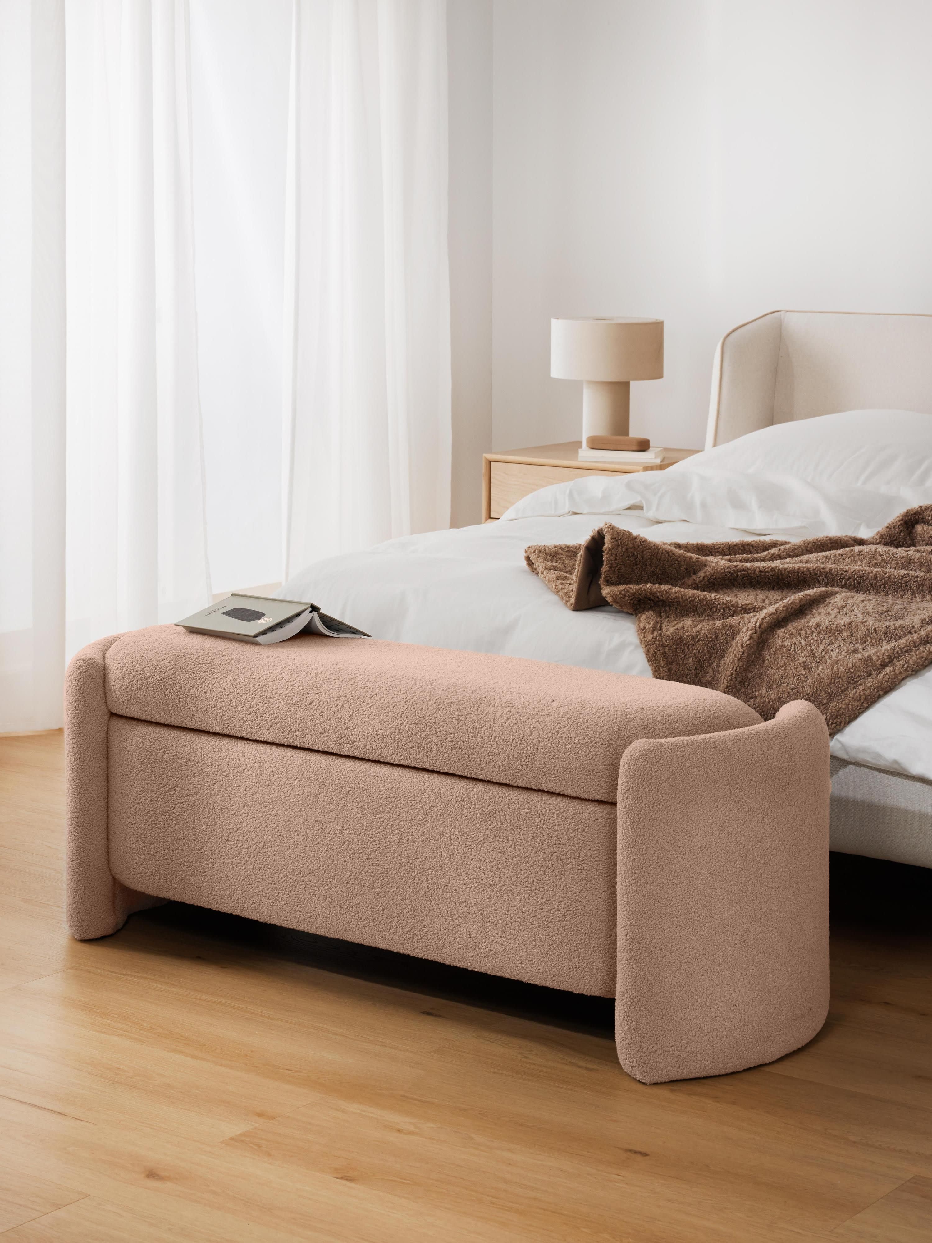 Benji Teddy Upholstered Bench with Storage Space