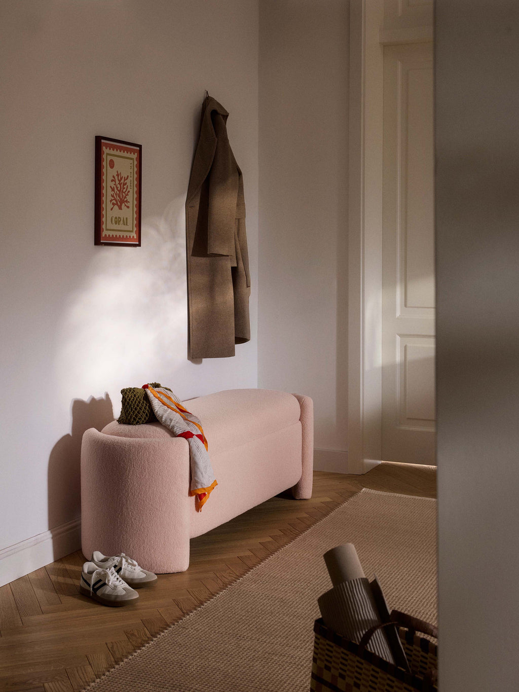 Benji Teddy Upholstered Bench with Storage Space