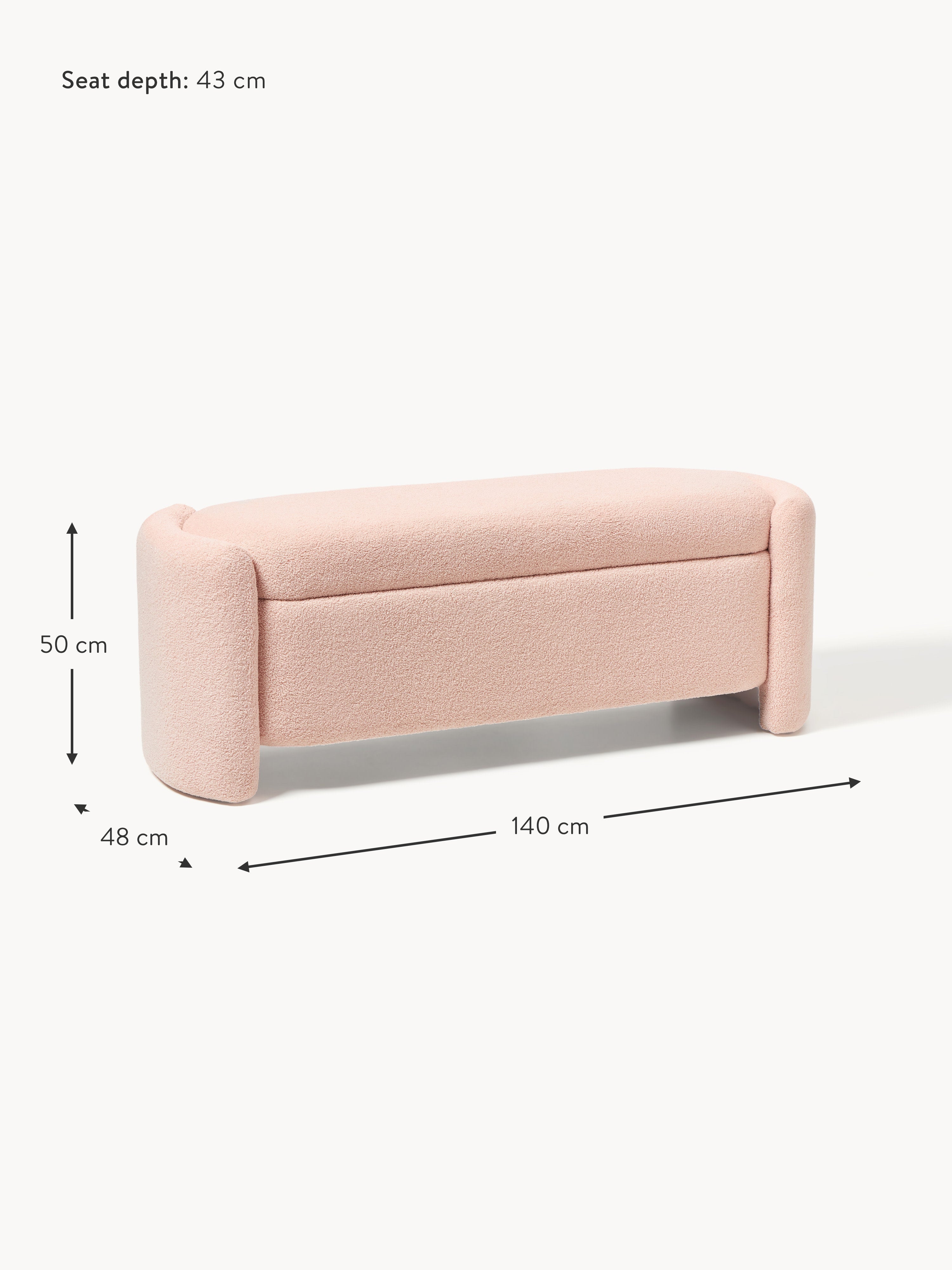 Benji Teddy Upholstered Bench with Storage Space
