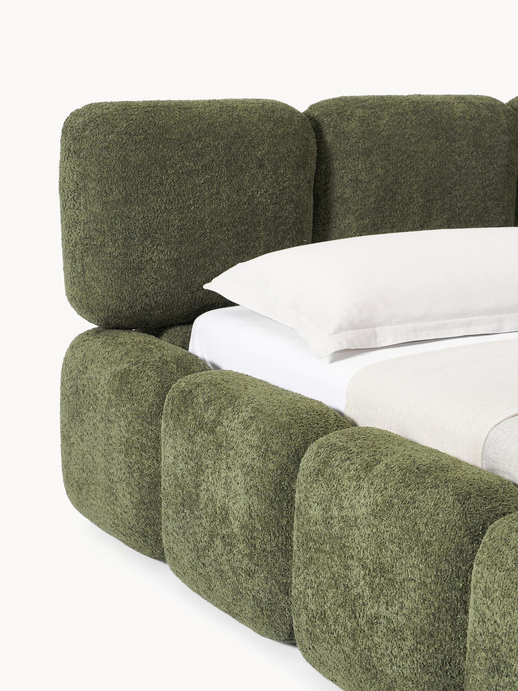 Tayla Upholstered Teddy Bouclé Bed