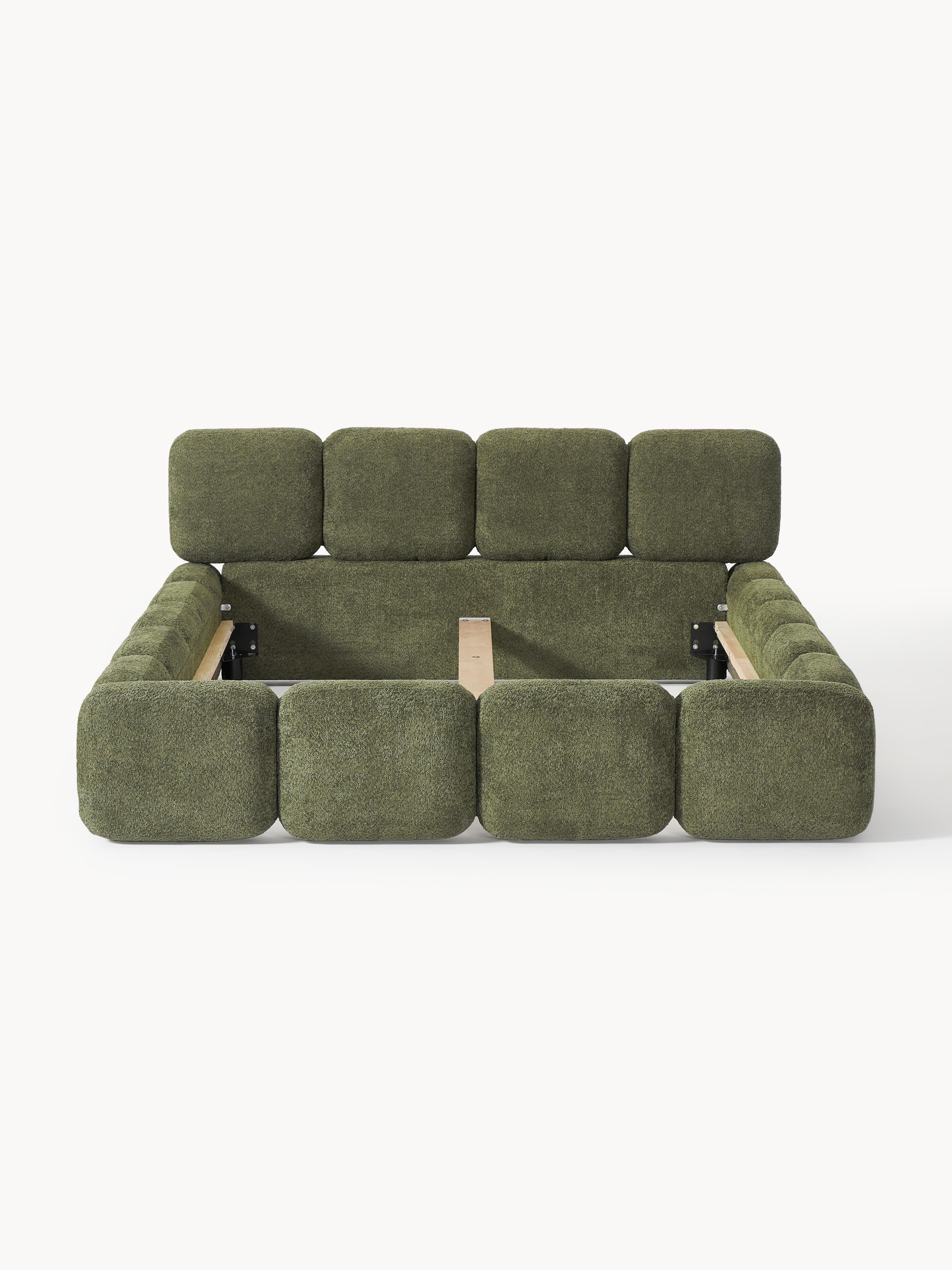 Tayla Upholstered Teddy Bouclé Bed