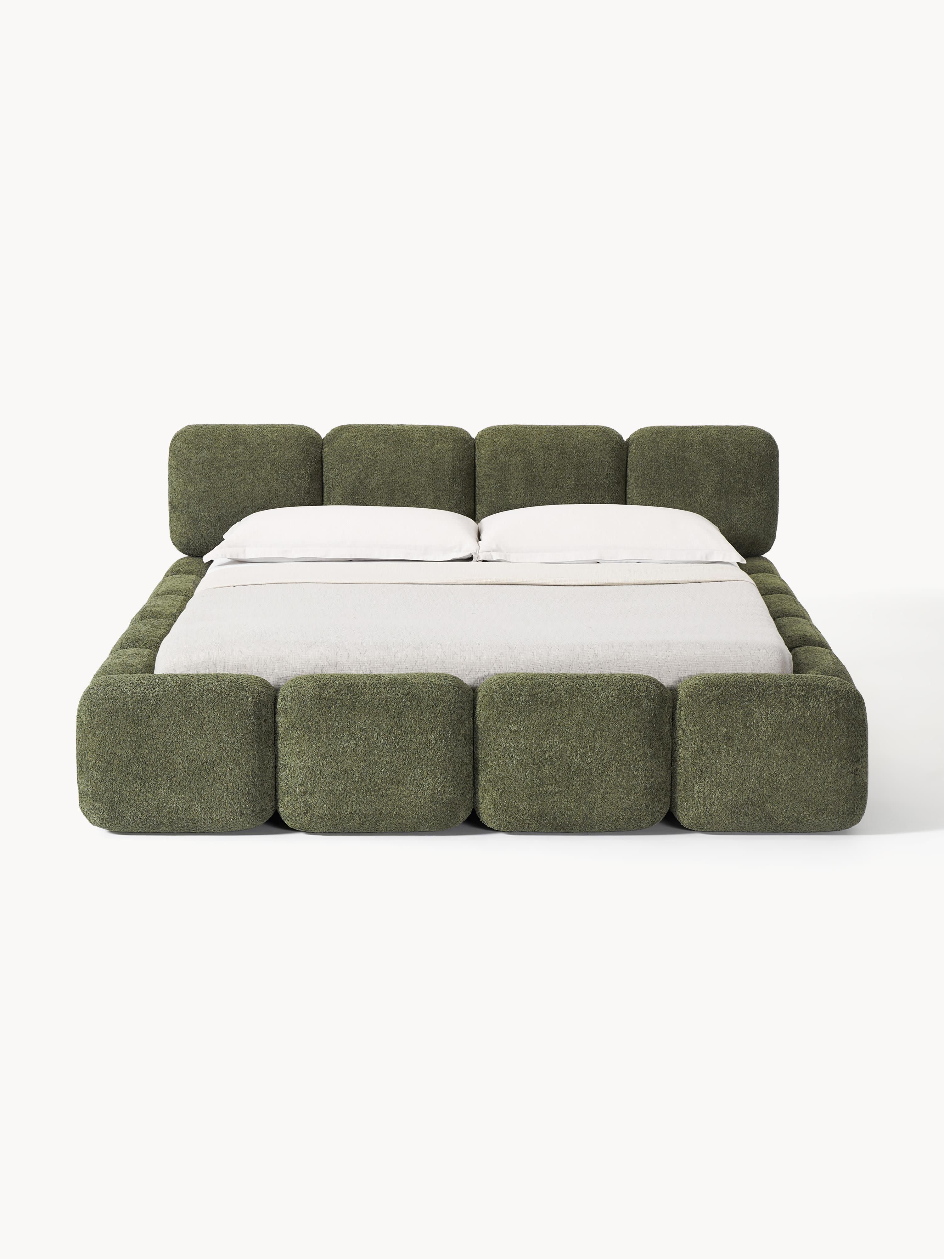 Tayla Upholstered Teddy Bouclé Bed