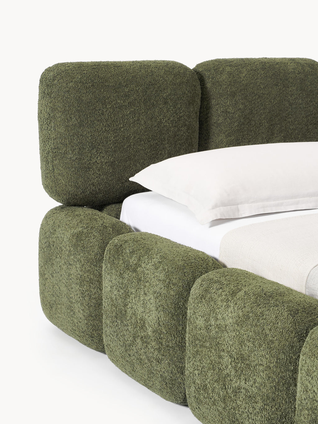 Tayla Upholstered Teddy Bouclé Bed
