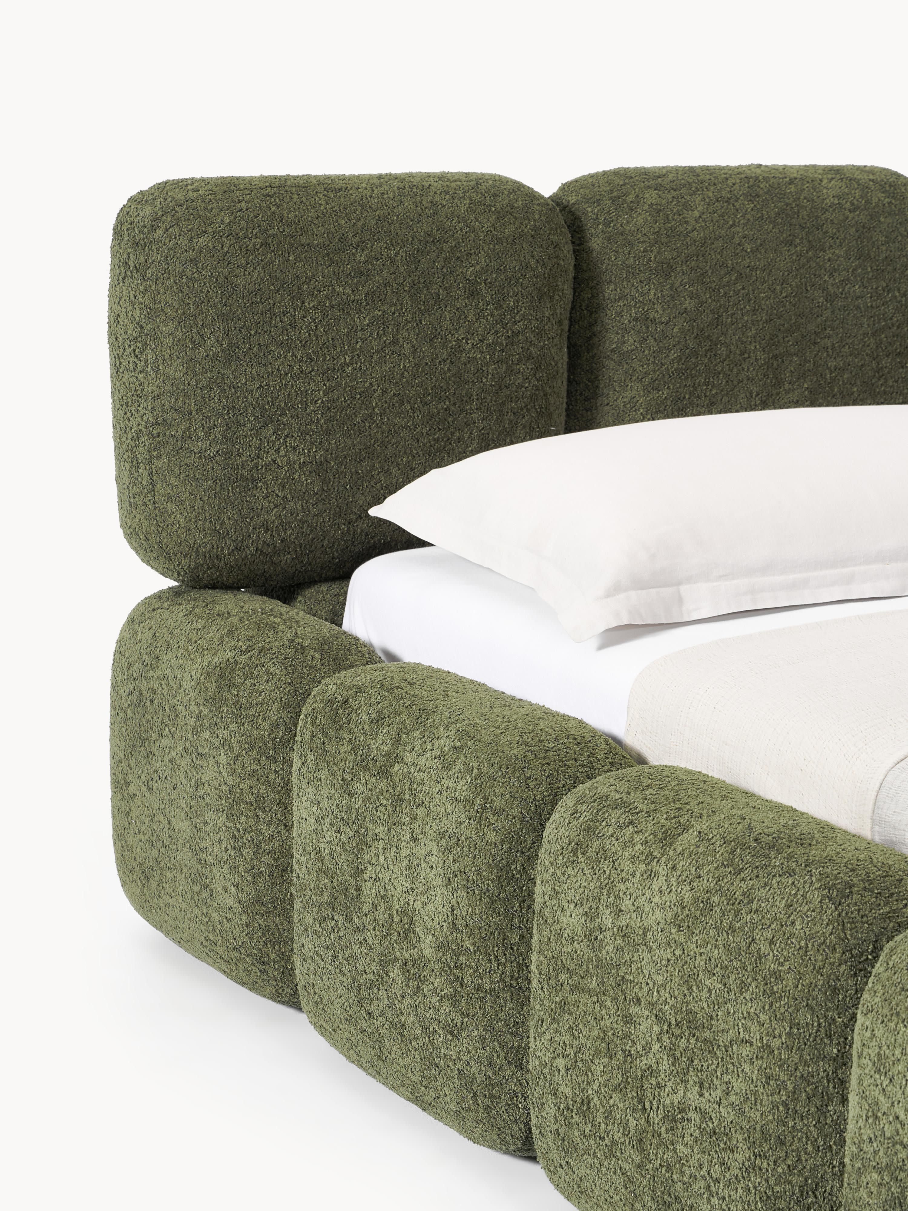 Tayla Upholstered Teddy Bouclé Bed
