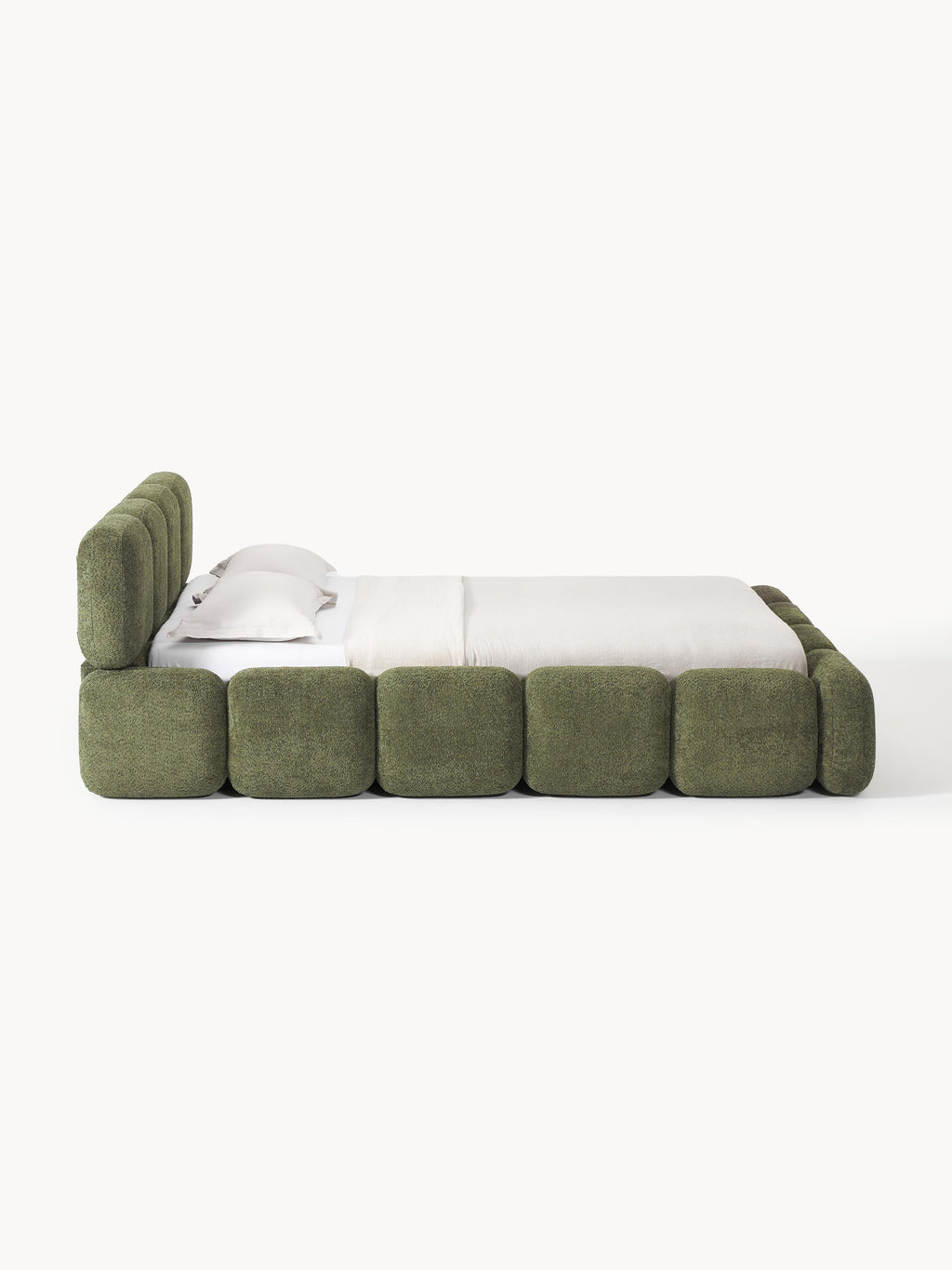 Tayla Upholstered Teddy Bouclé Bed