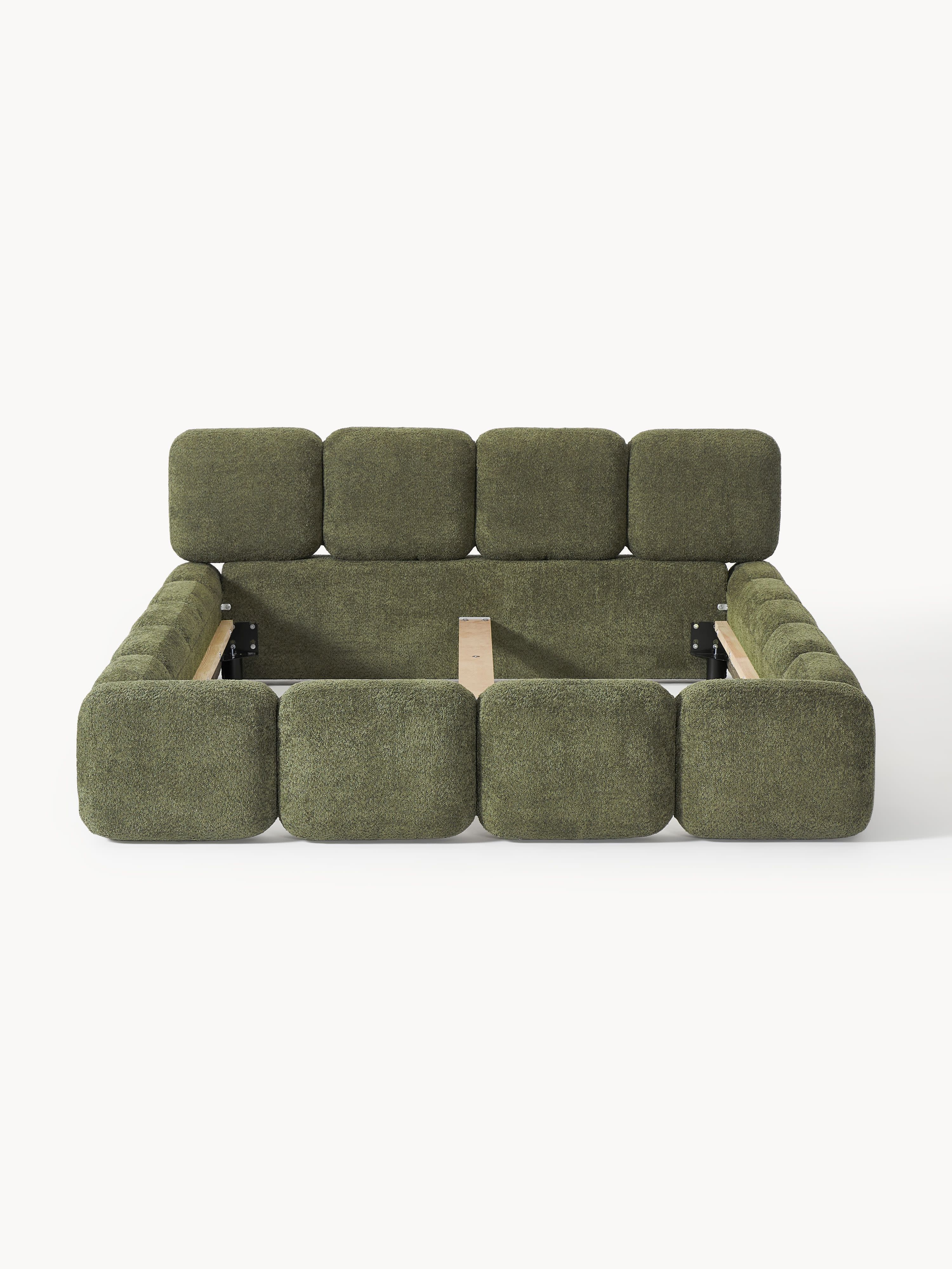 Tayla Upholstered Teddy Bouclé Bed
