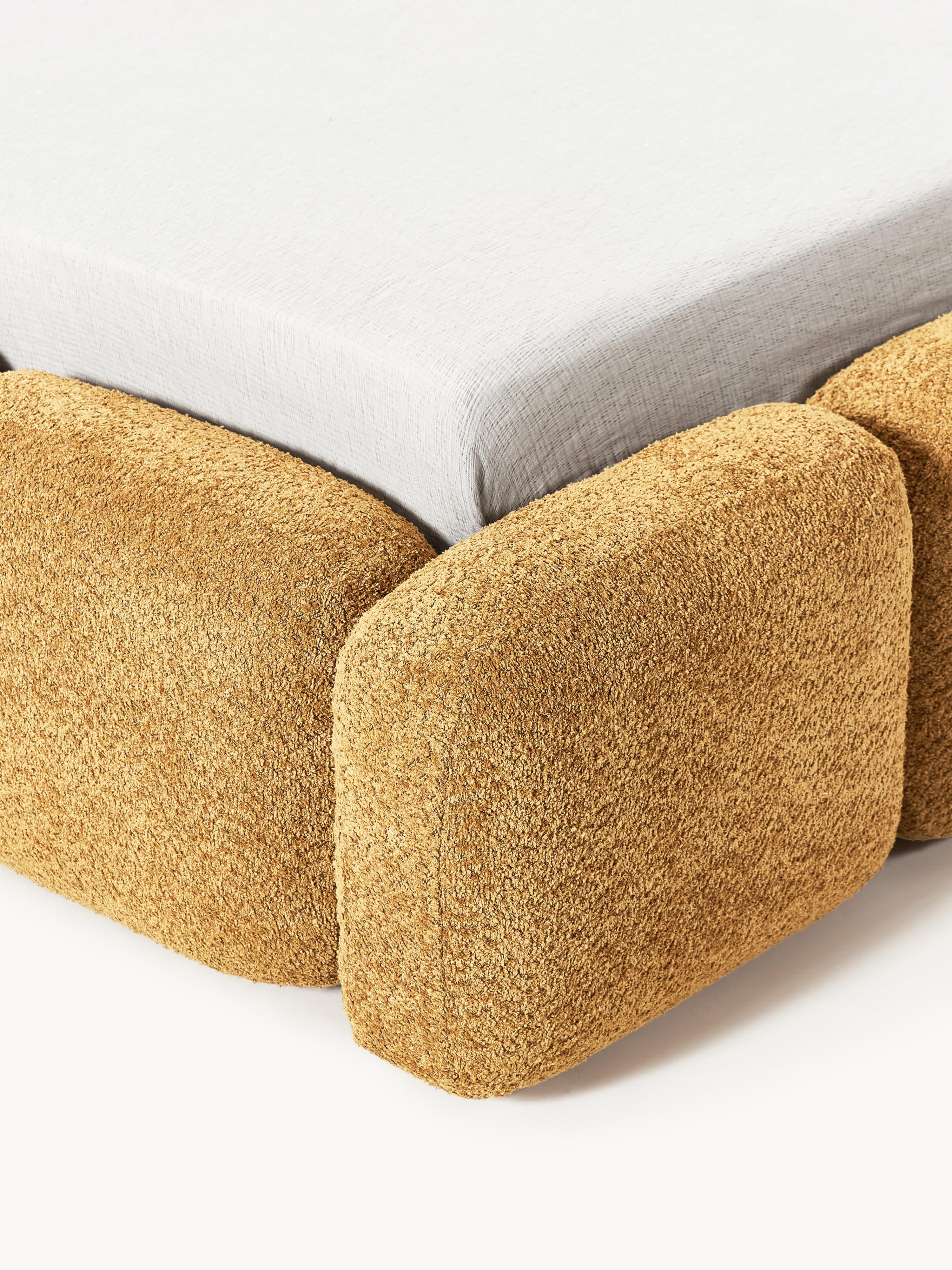 Tayla Upholstered Teddy Bouclé Bed
