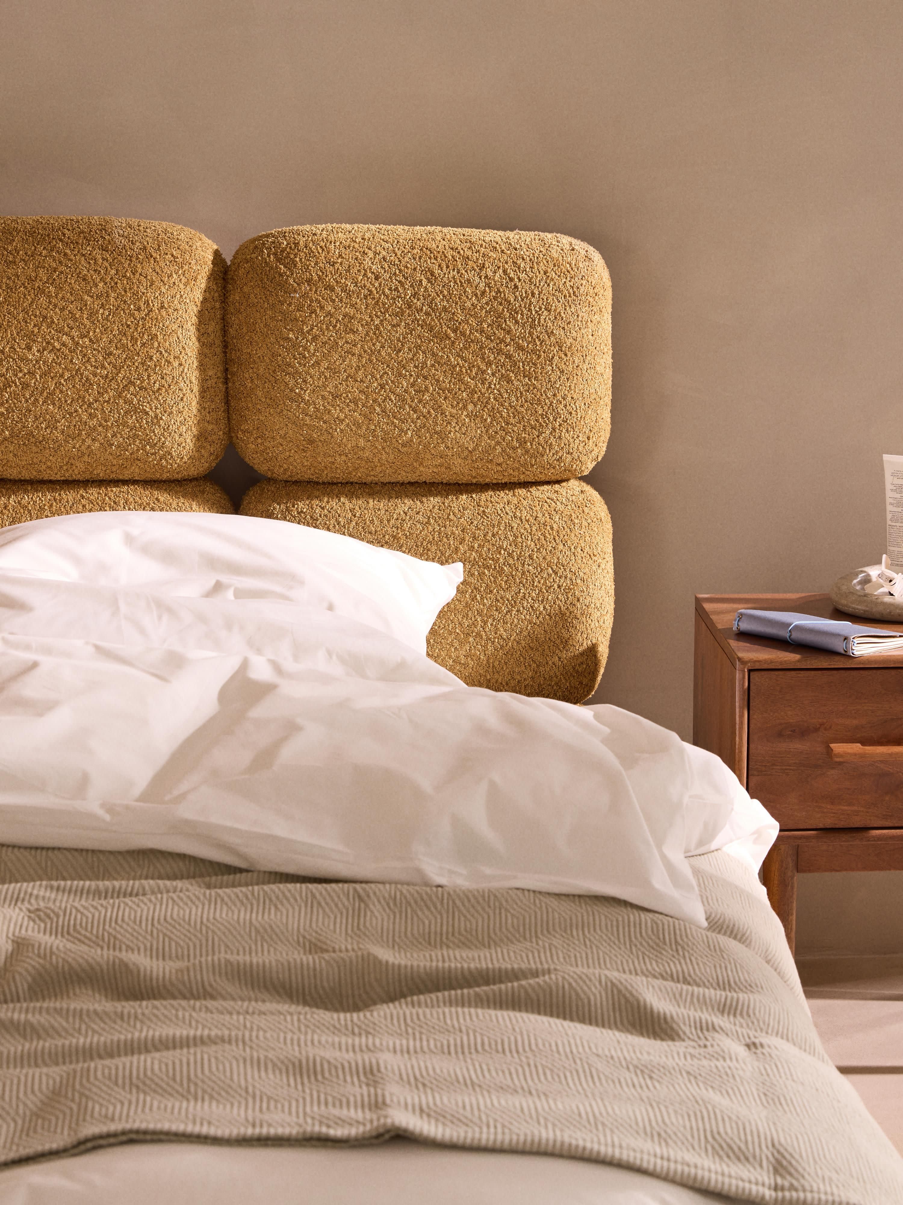 Tayla Upholstered Teddy Bouclé Bed