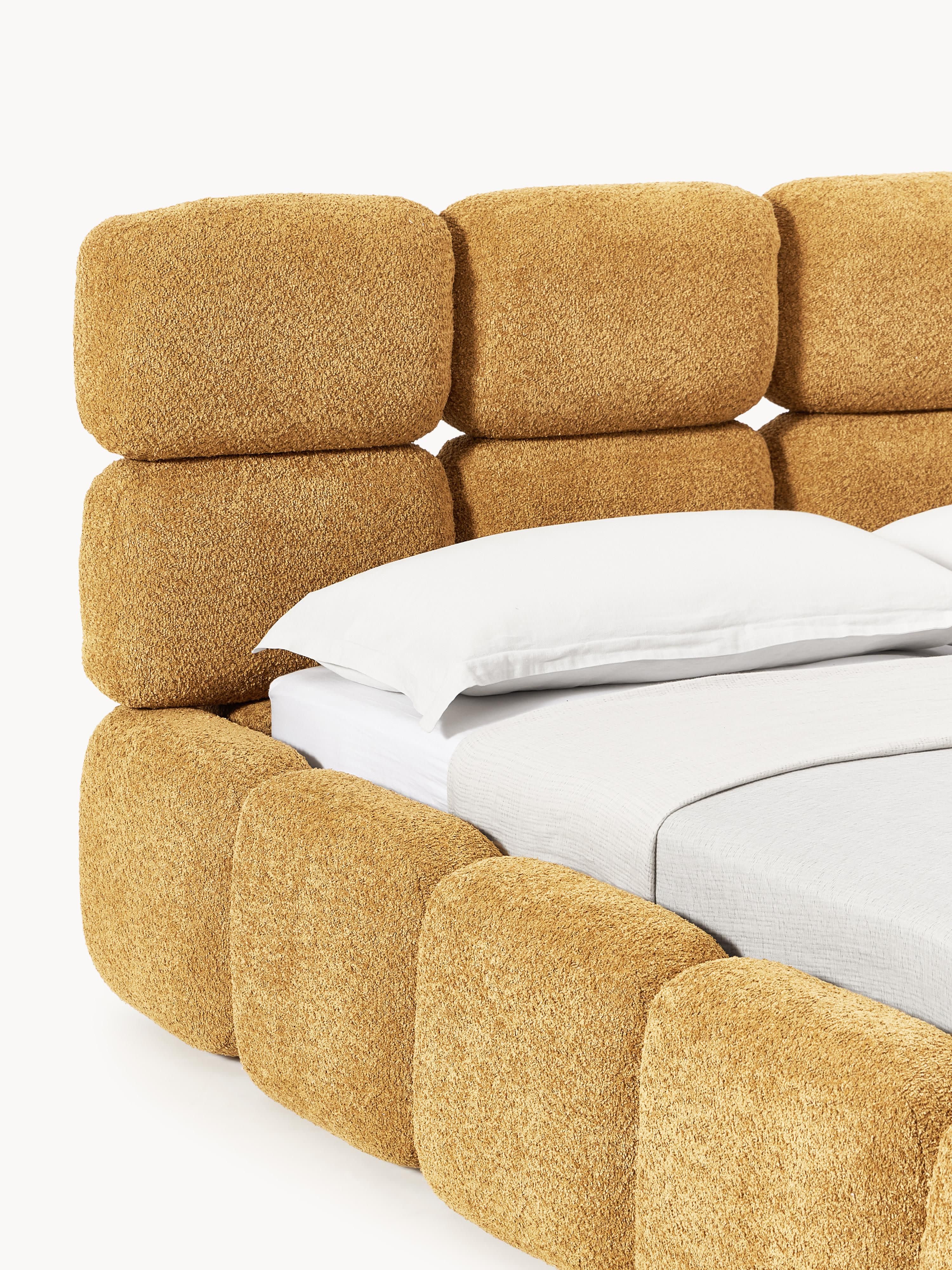 Tayla Upholstered Teddy Bouclé Bed