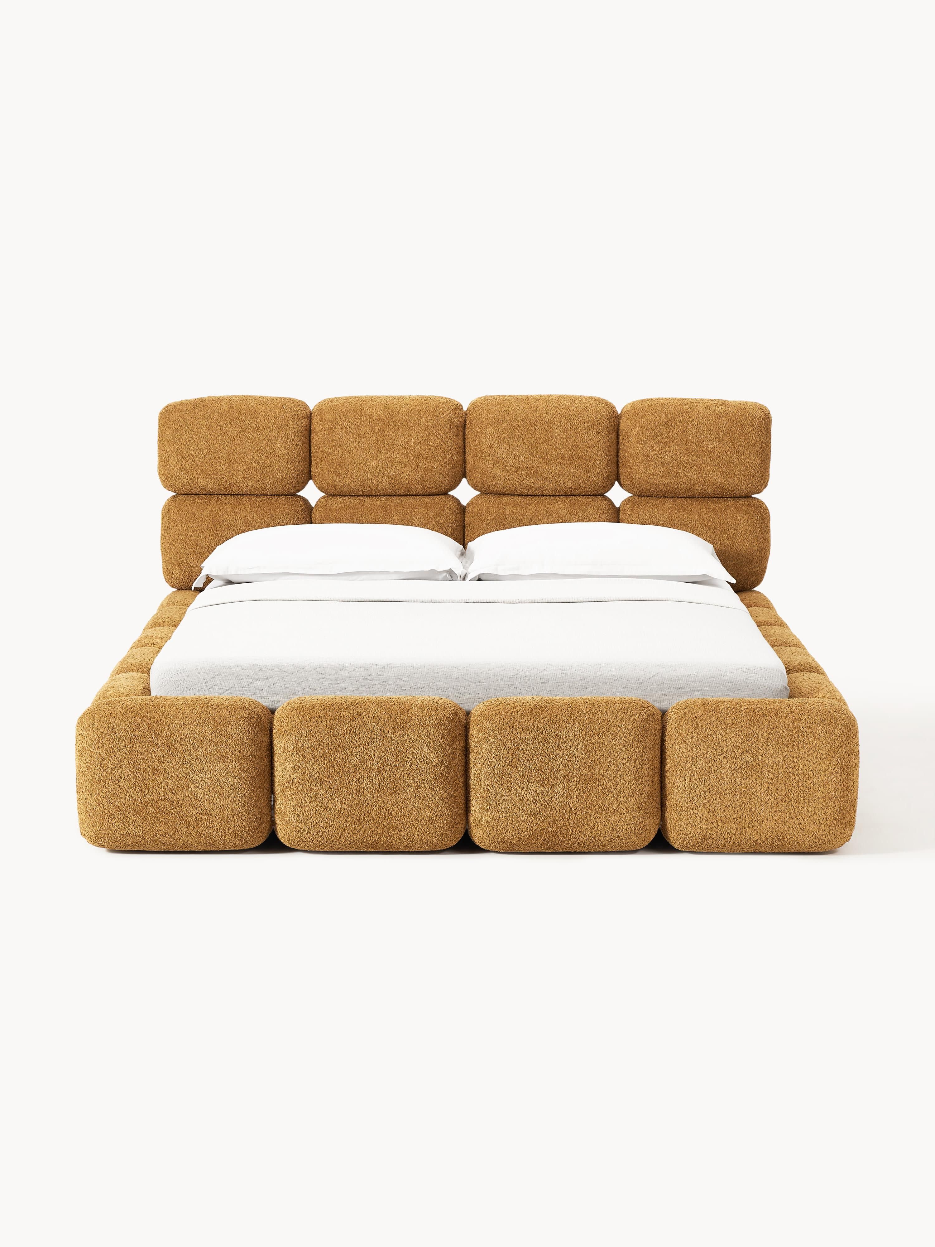 Tayla Upholstered Teddy Bouclé Bed