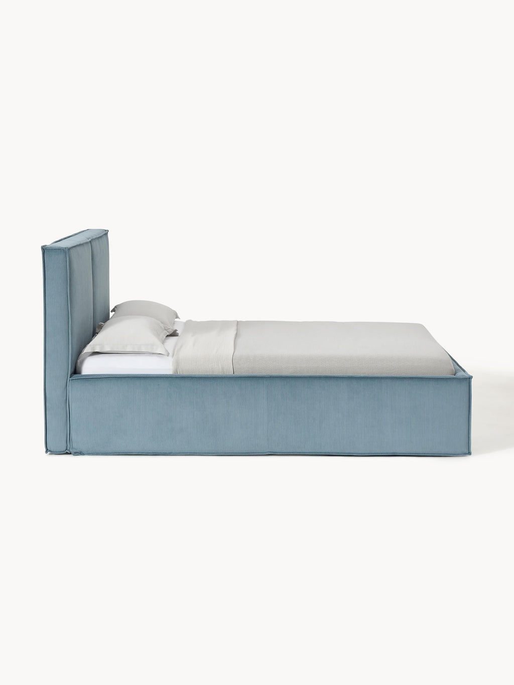 Dream Upholstered Corduroy Bed with Storage Space