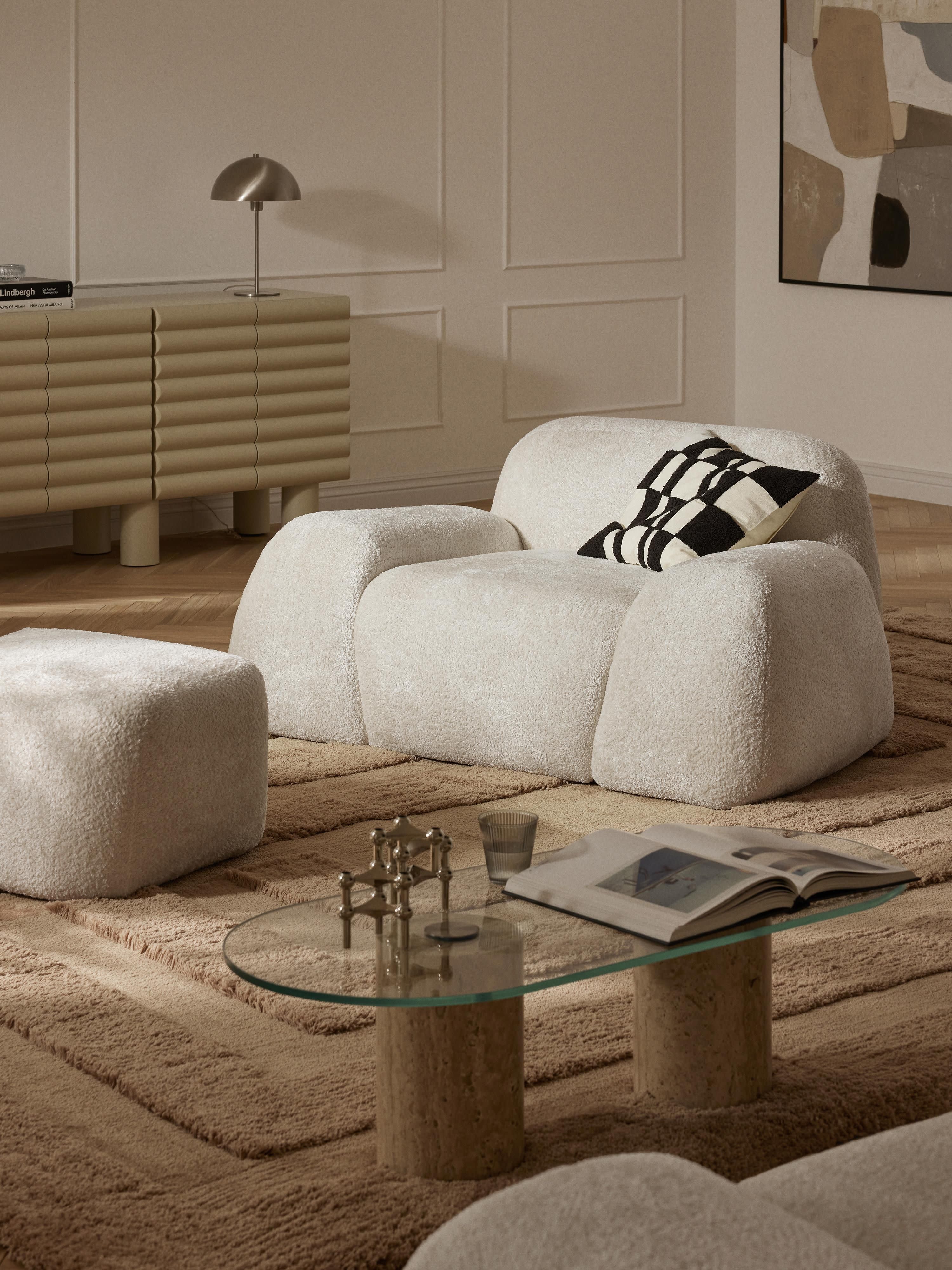 Wolke Teddy-Bouclé Lounge Chair