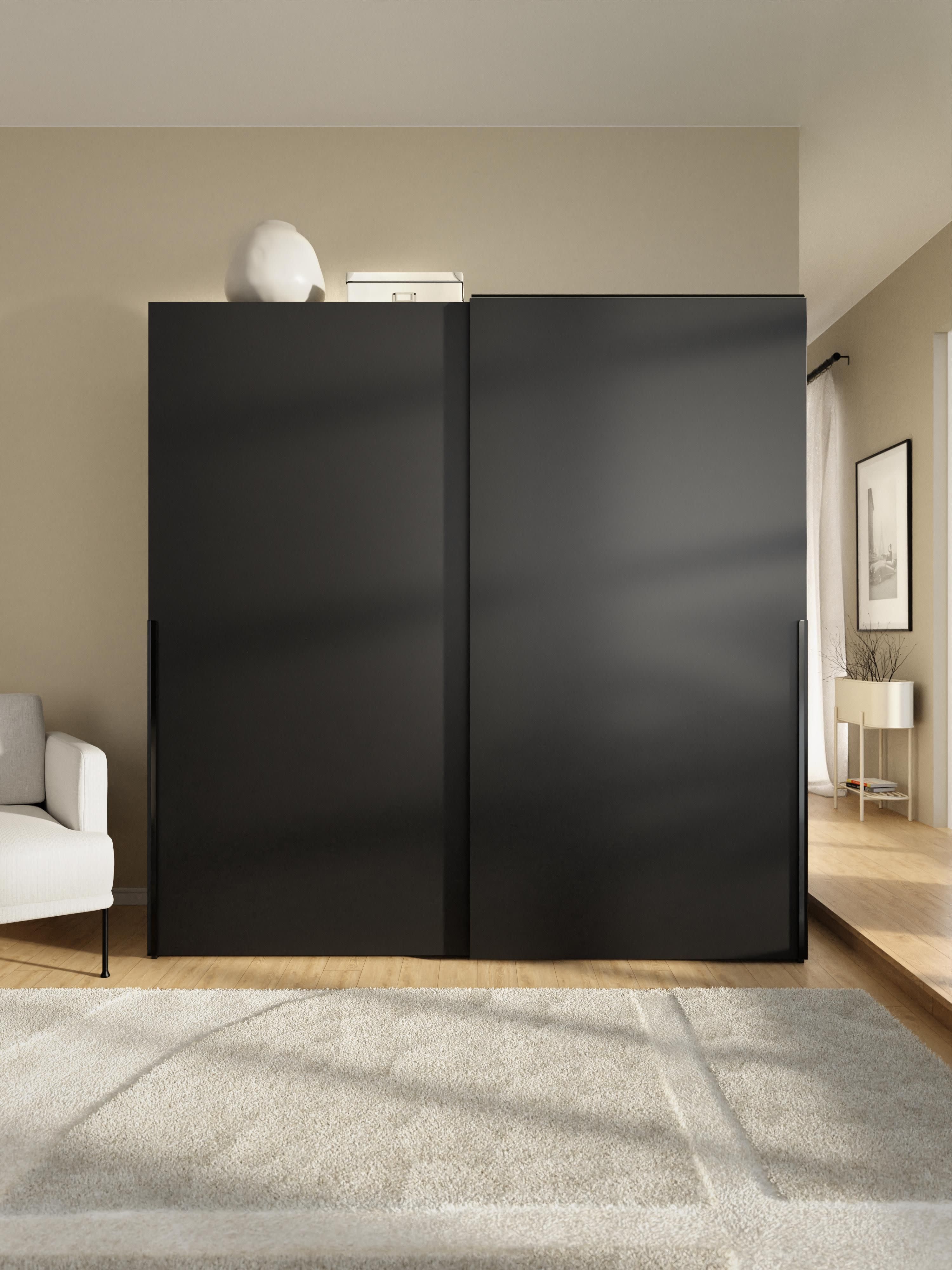 Leon Modular Sliding Door Wardrobe, 200 cm Wide, in various sizes