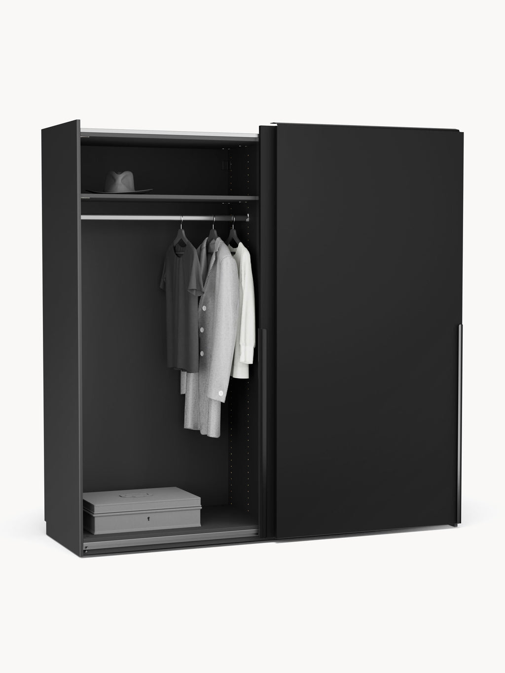 Leon Modular Sliding Door Wardrobe, 200 cm Wide, in various sizes