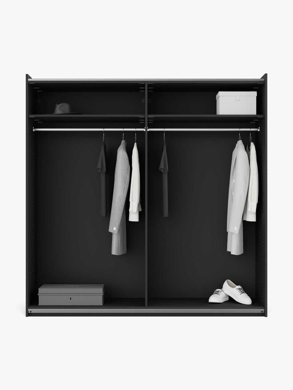 Leon Modular Sliding Door Wardrobe, 200 cm Wide, in various sizes