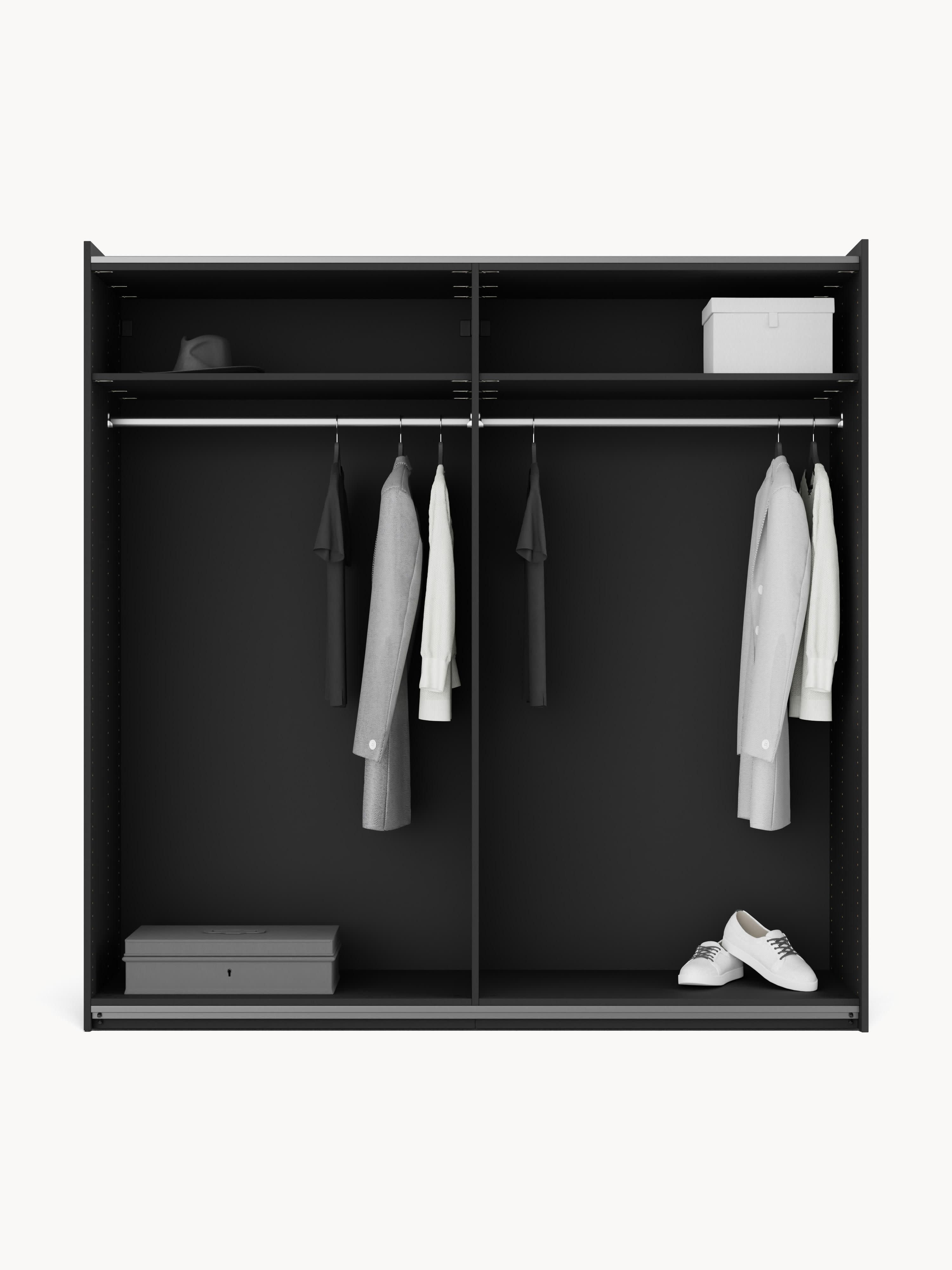 Leon Modular Sliding Door Wardrobe, 200 cm Wide, in various sizes