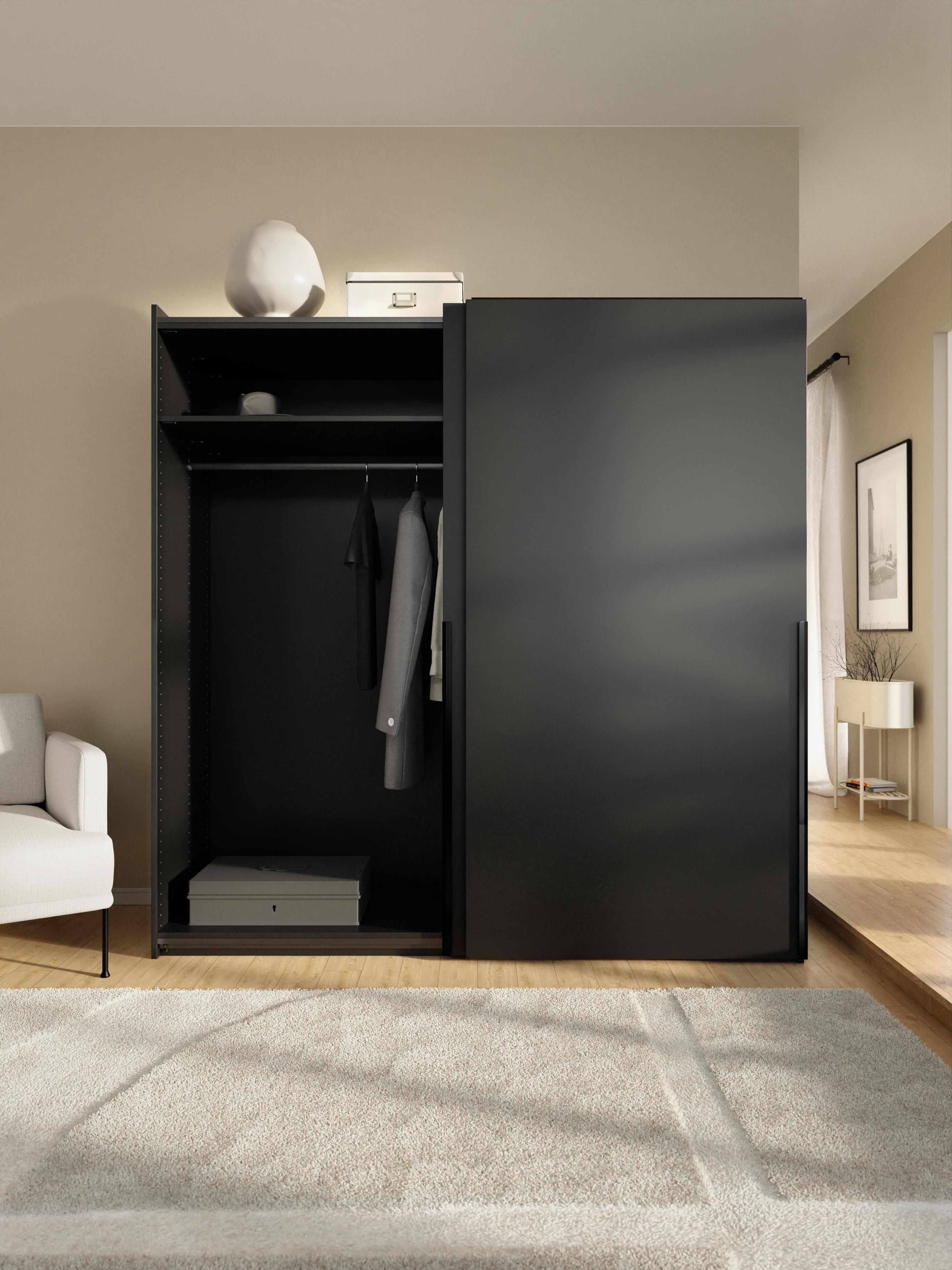 Leon Modular Sliding Door Wardrobe, 200 cm Wide, in various sizes
