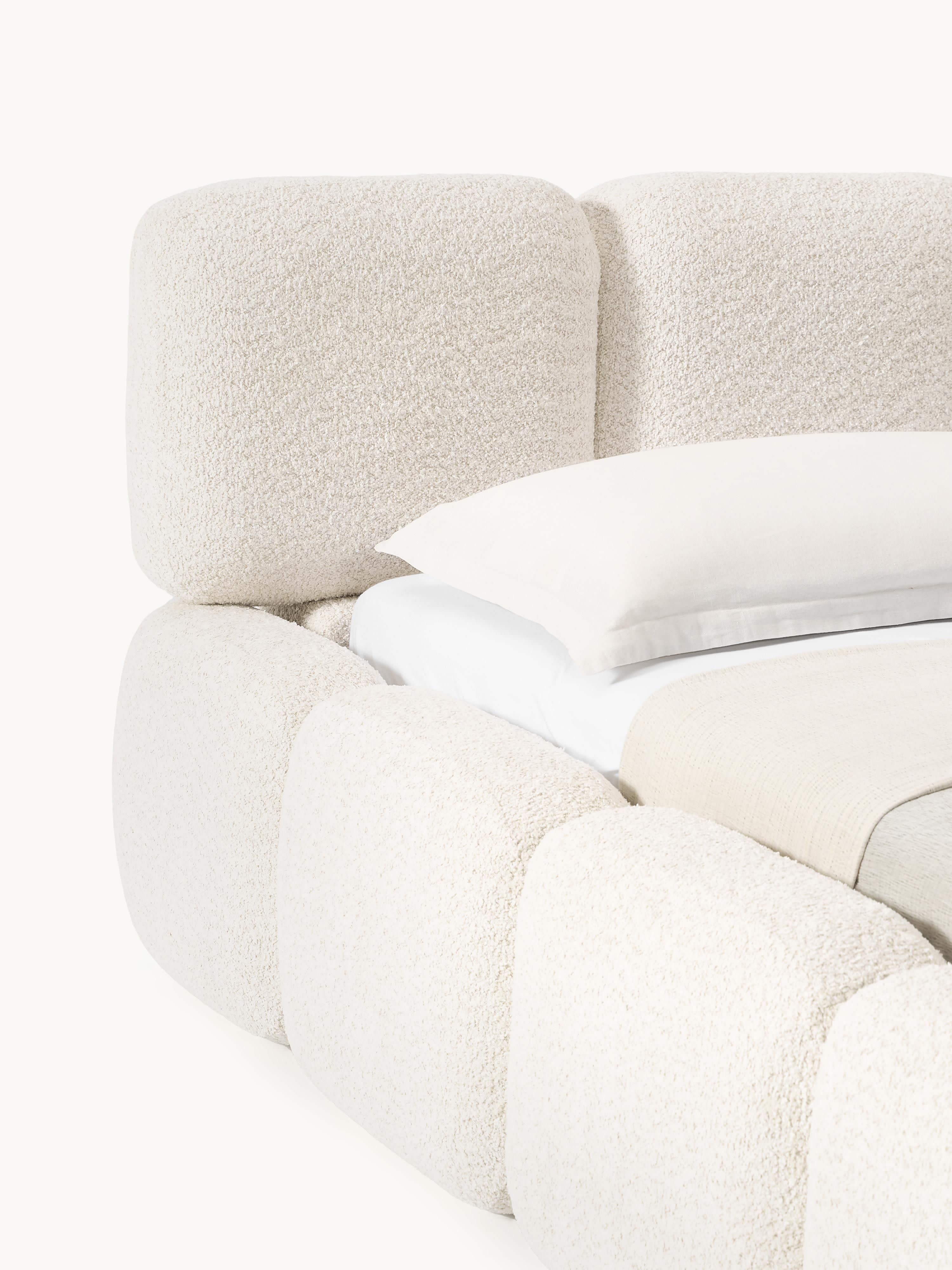 Tayla Upholstered Teddy Bouclé Bed
