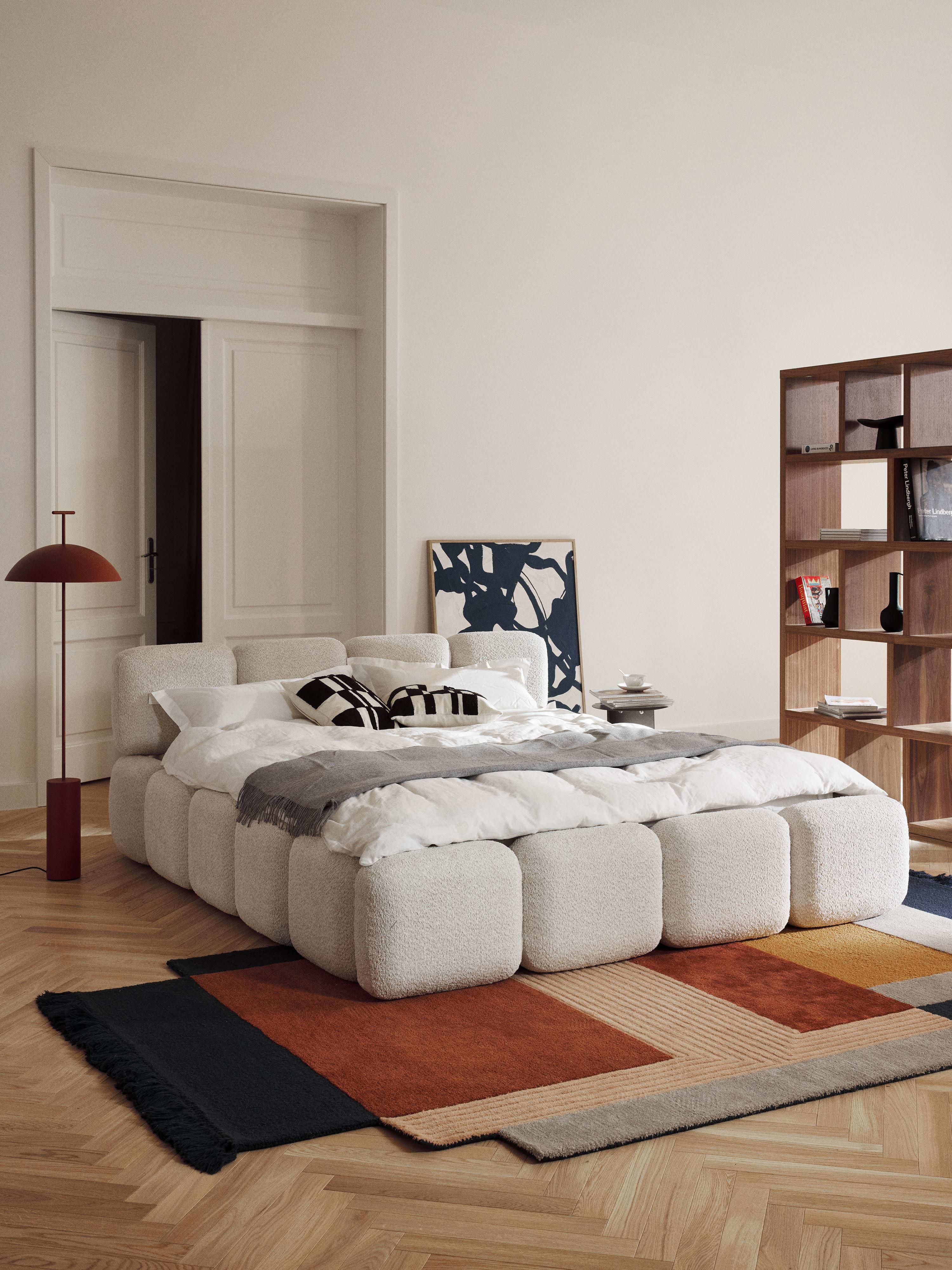 Tayla Upholstered Teddy Bouclé Bed
