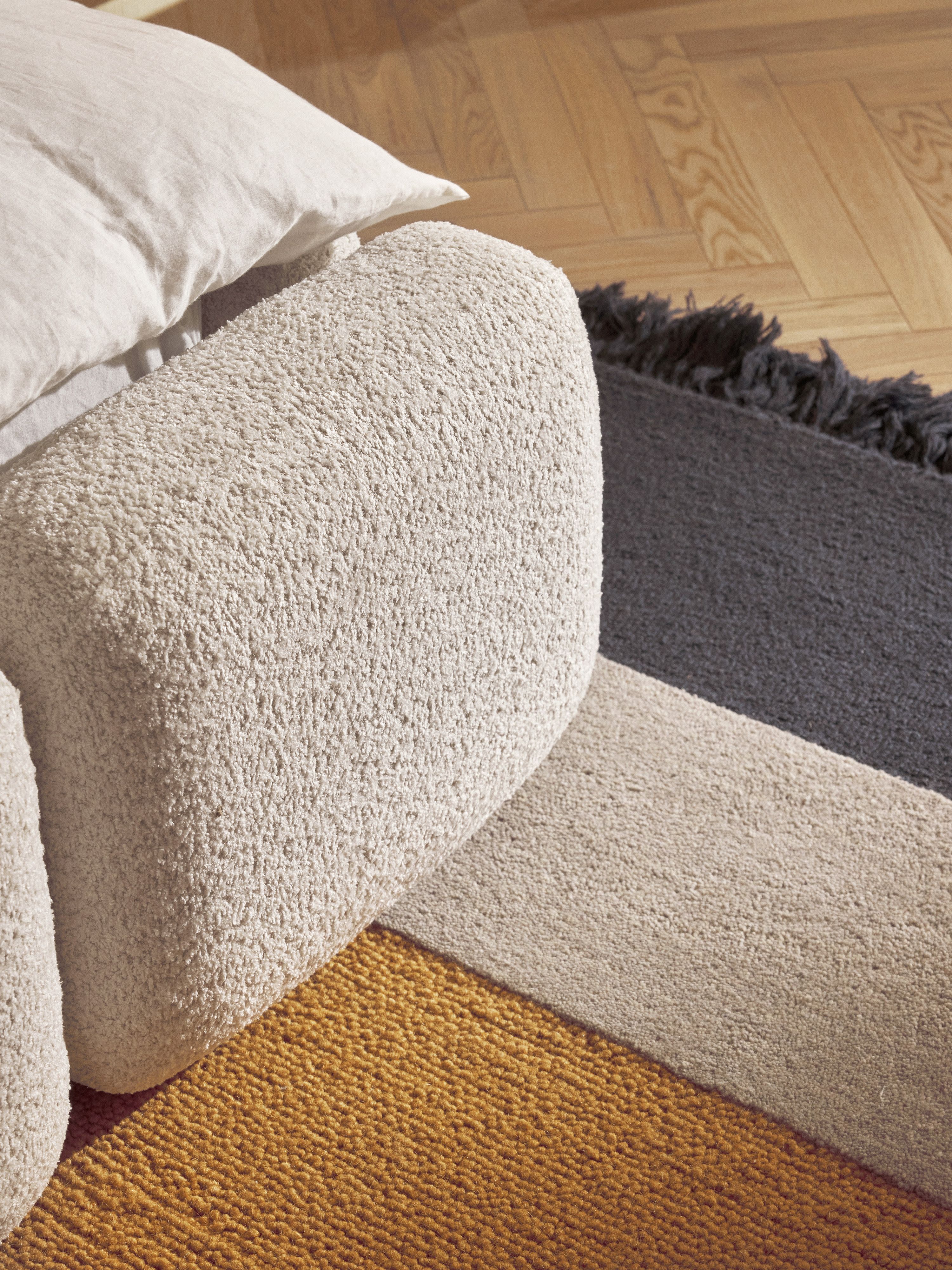 Tayla Upholstered Teddy Bouclé Bed