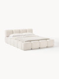Gallery image 1 - Upholstered Teddy Bouclé Bed Tayla